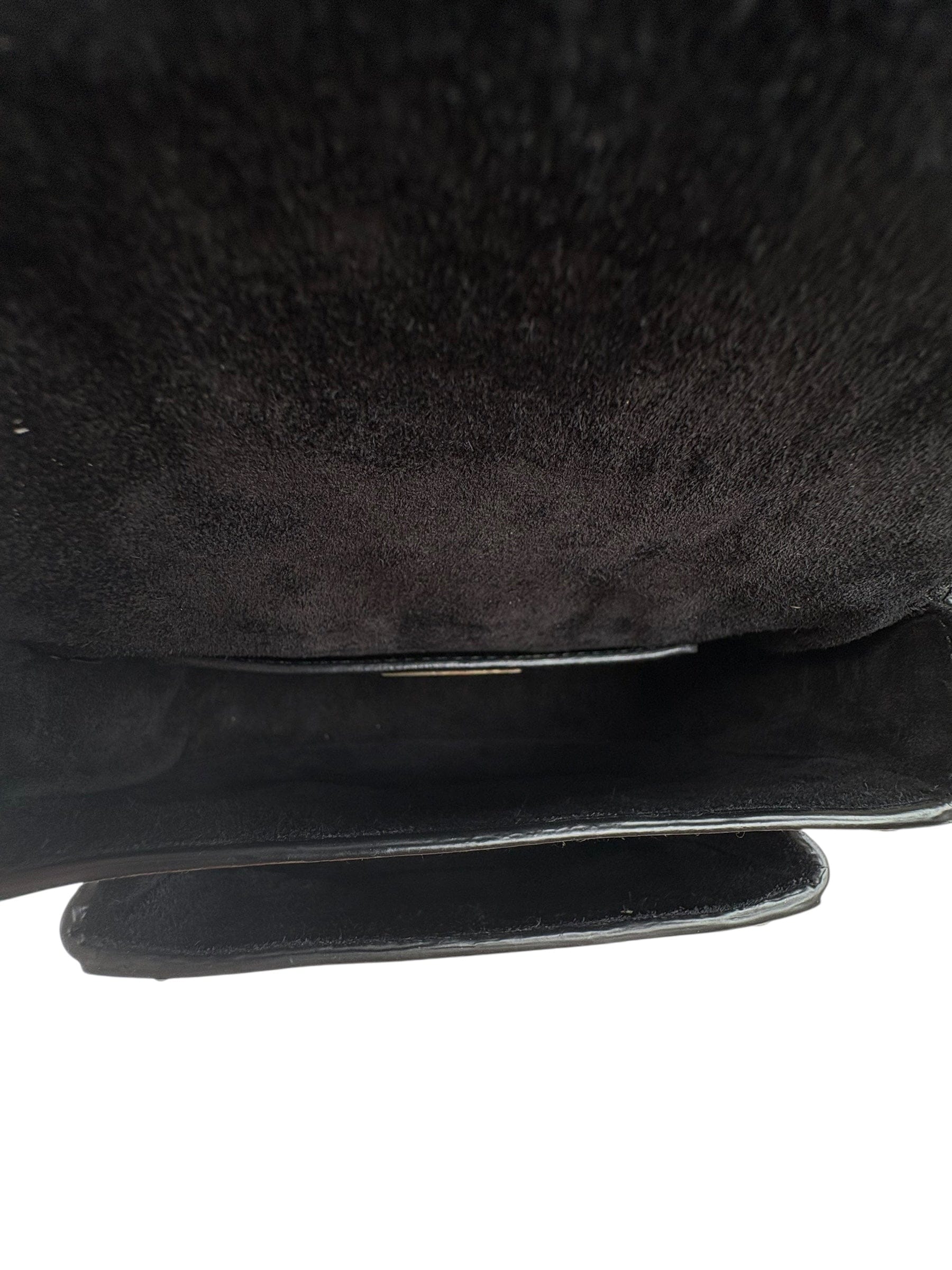 Miu Miu Miu Miu Strap Crystal and Black Calfskin Bag