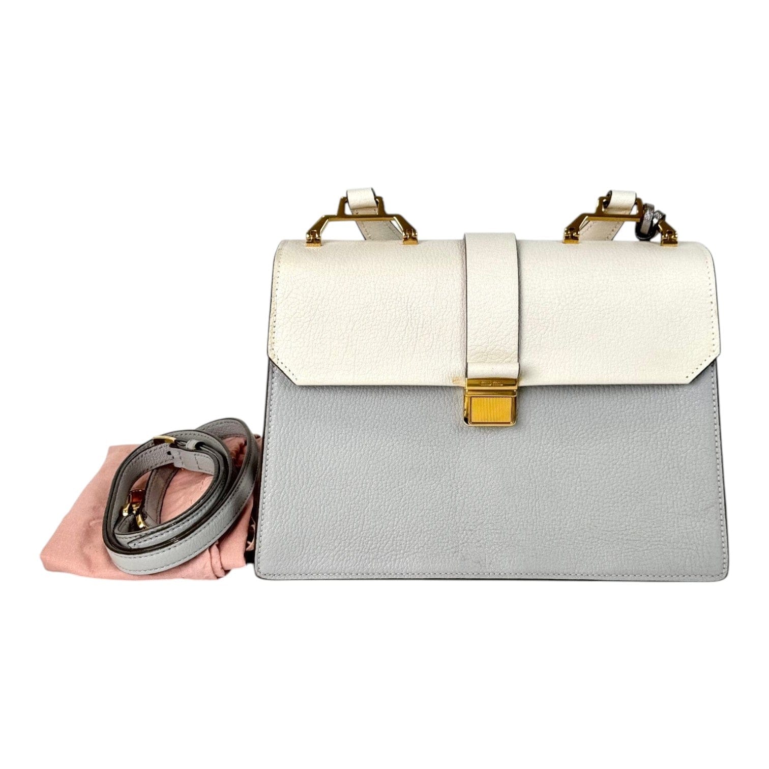 Miu Miu Miumiu Madras Tote Bag