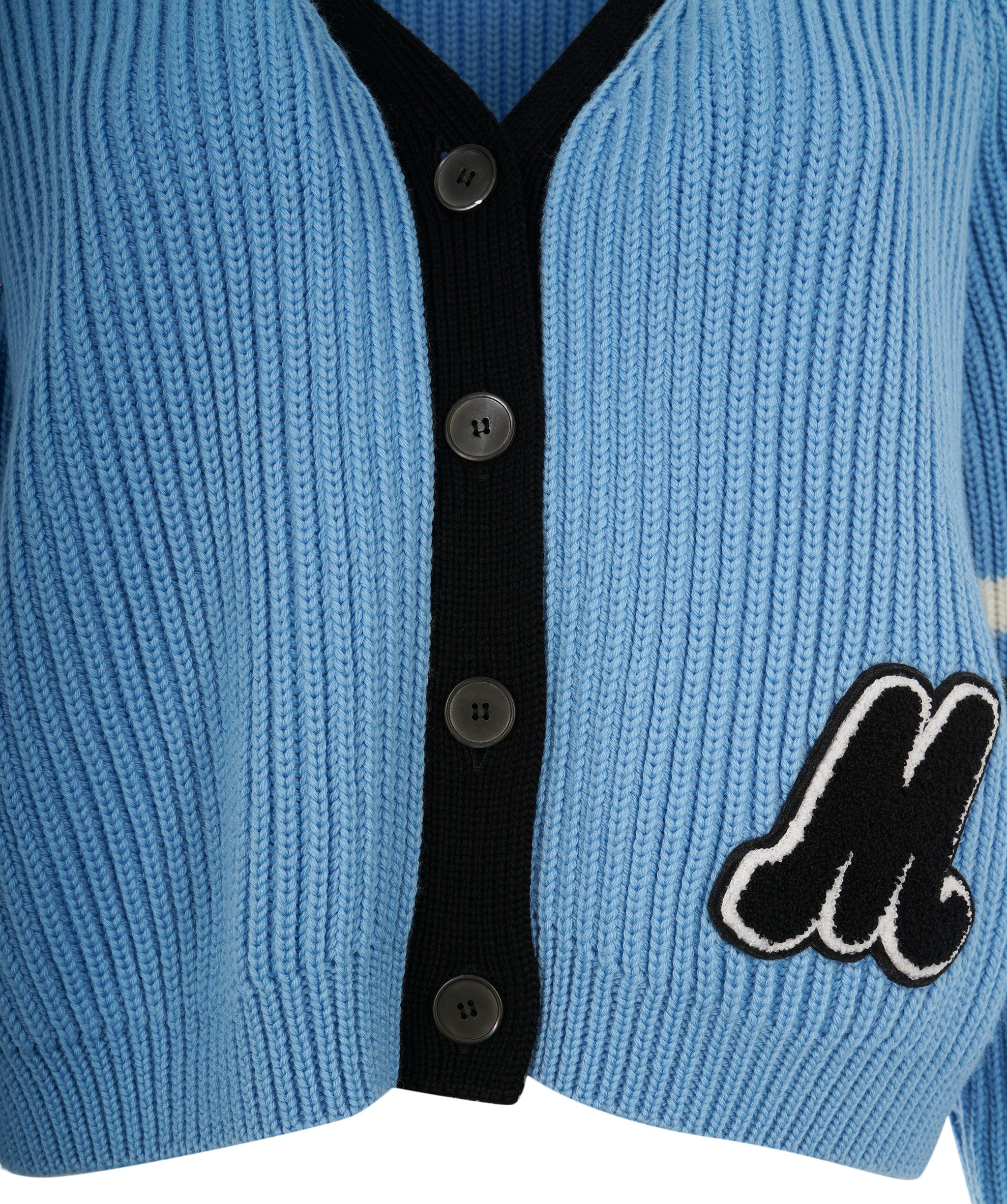 Miu Miu Miu Miu Blue Logo Cardigan ALC2269