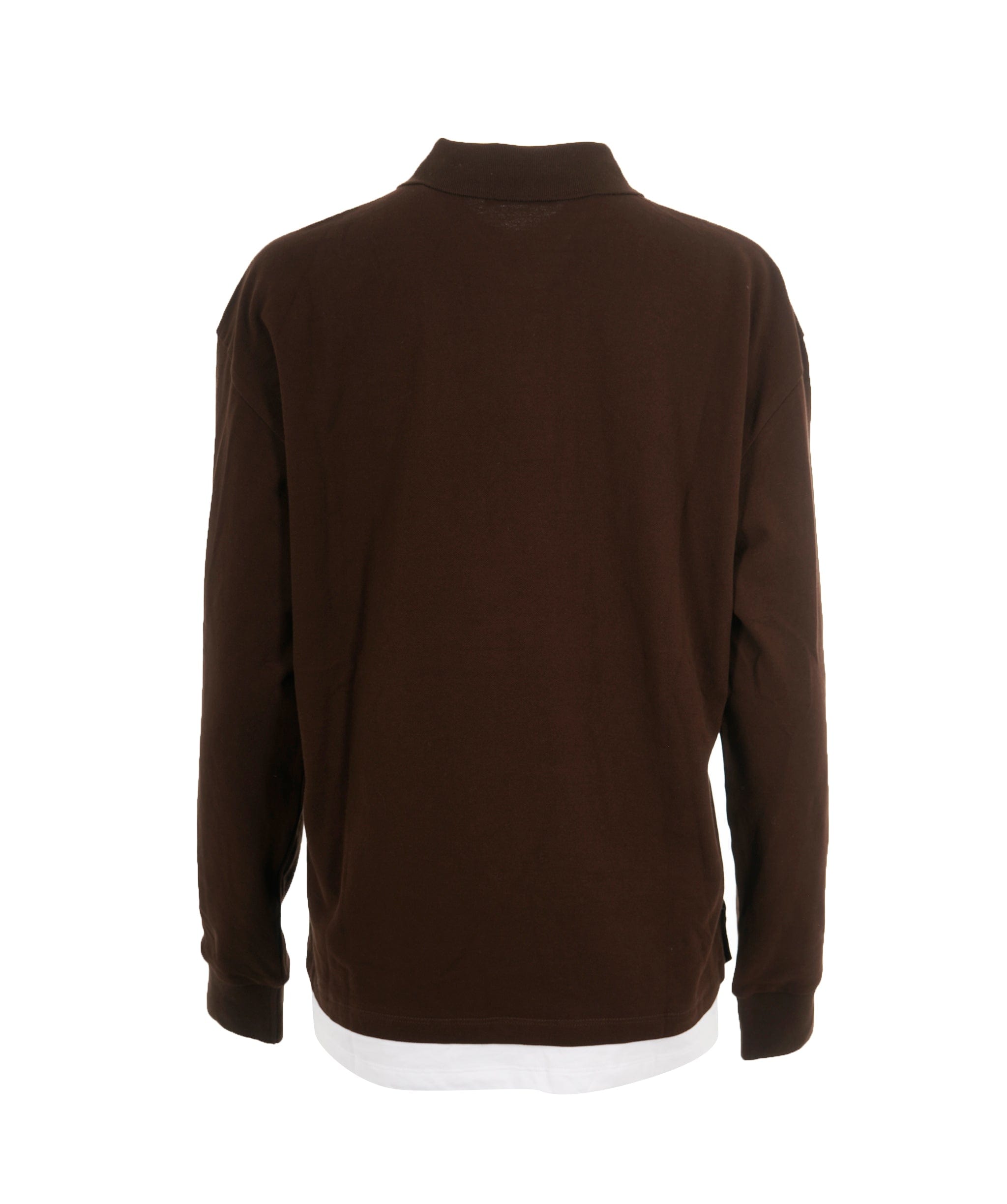 Miu Miu Miu Miu Brown Logo Long Sleeve Polo Jumper ALC2236