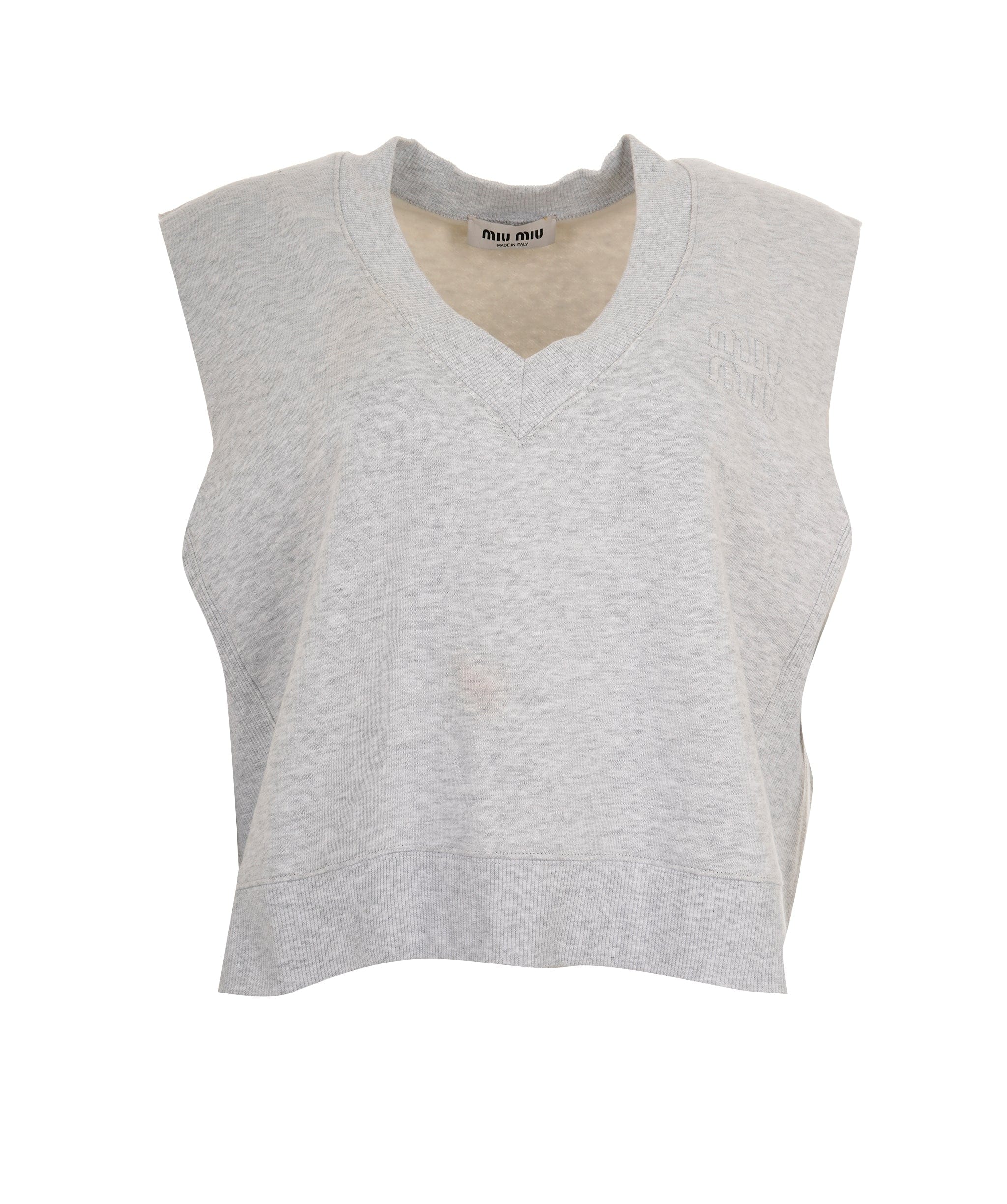 Miu Miu Miu Miu Grey Wool Vest Jumper ALC3539