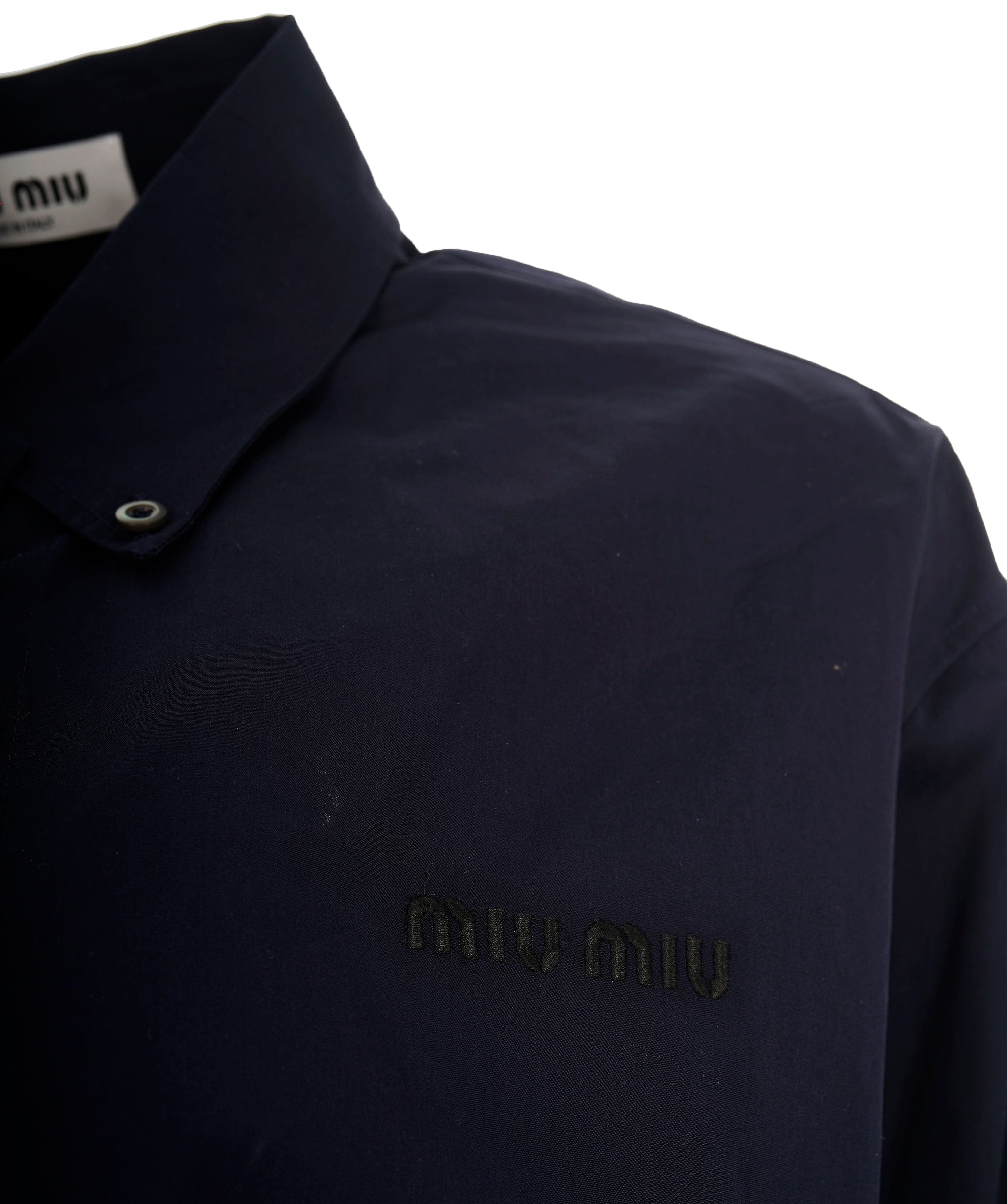 Miu Miu Miu Miu Navy Cropped Shirt 42 ALL0977