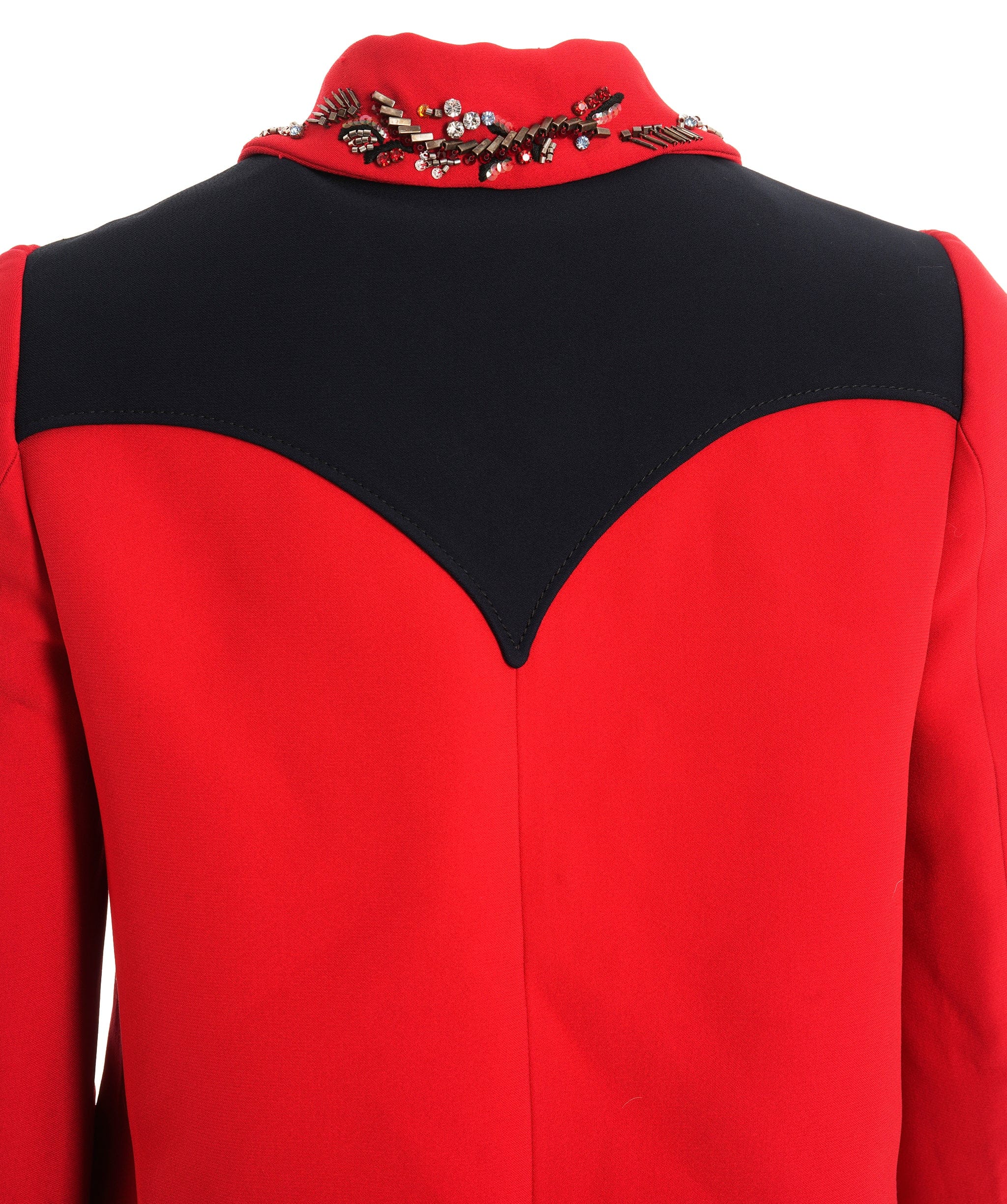 Miu Miu Miu Miu Red Embellished Coat ALC2997