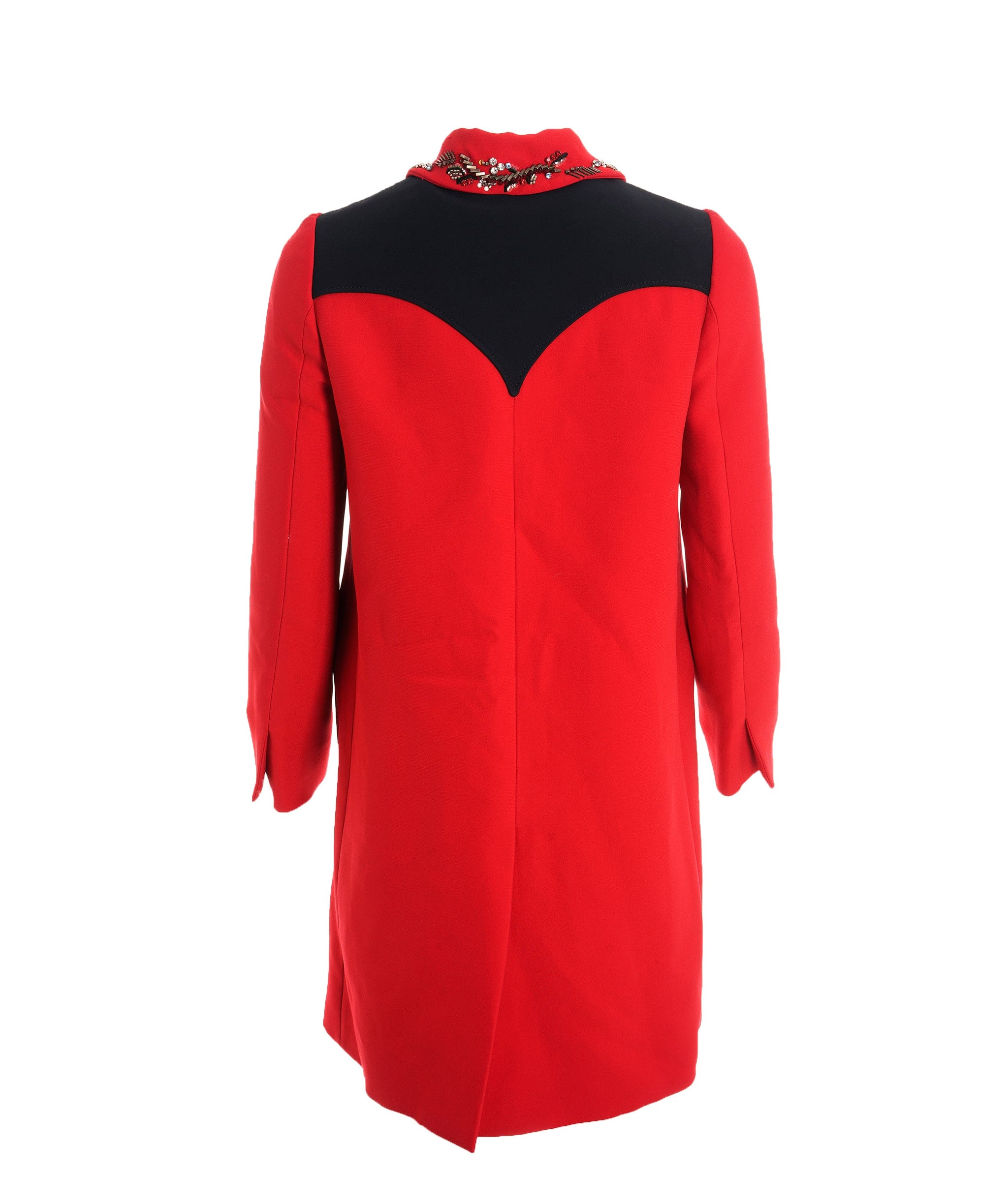 Miu Miu Miu Miu Red Embellished Coat ALC2997