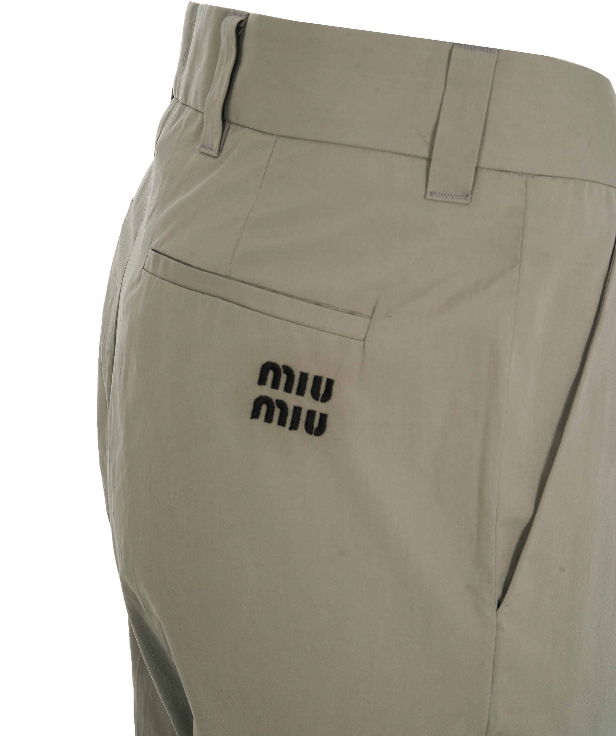 Miu Miu Miu Miu Straight Logo Trousers 38 ALL0988