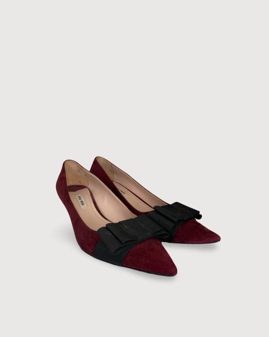 Miu Miu Burgundy Miu Miu Shoes, 41