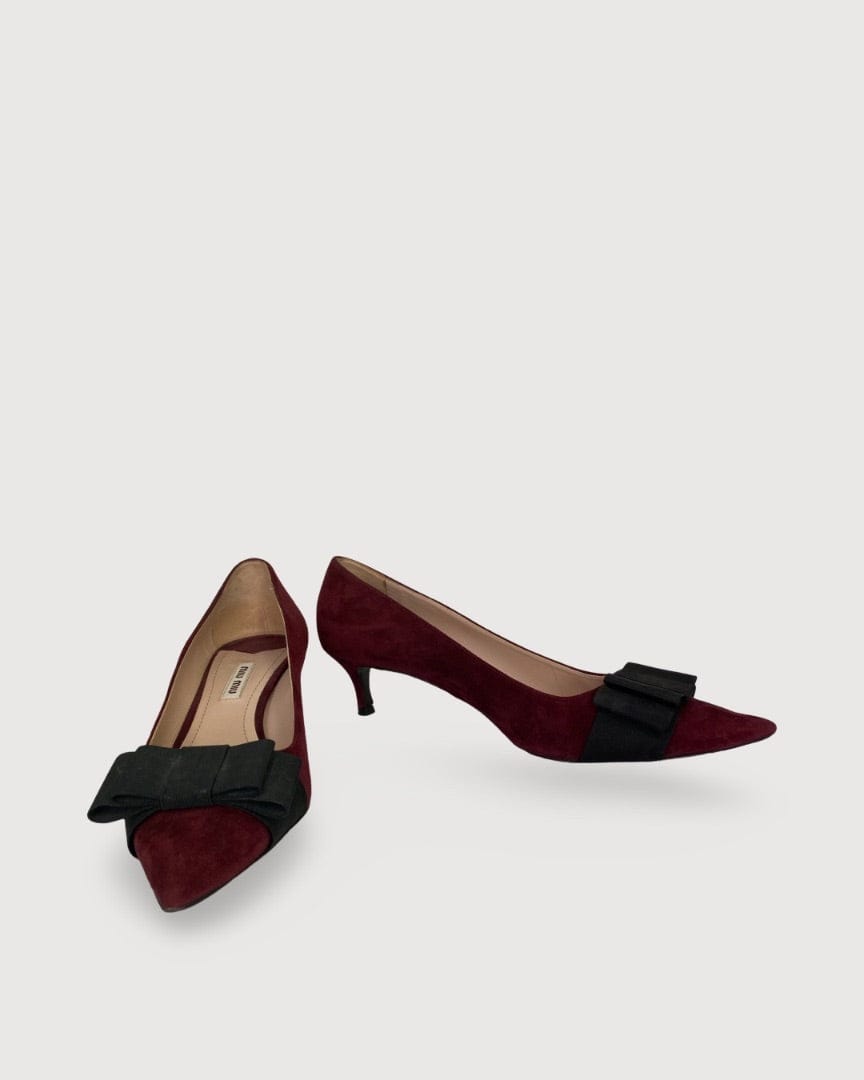 Miu Miu Burgundy Miu Miu Shoes, 41