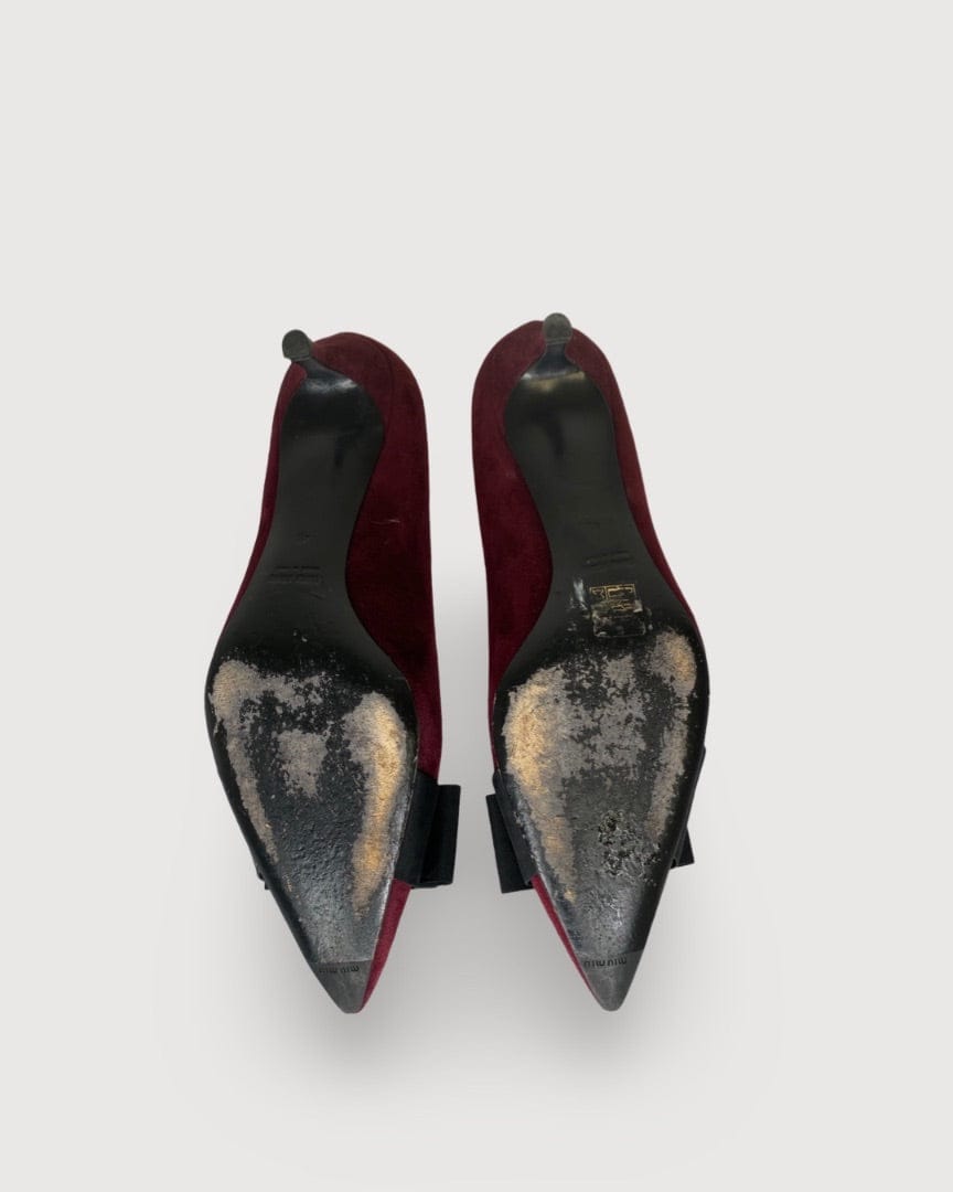 Miu Miu Burgundy Miu Miu Shoes, 41