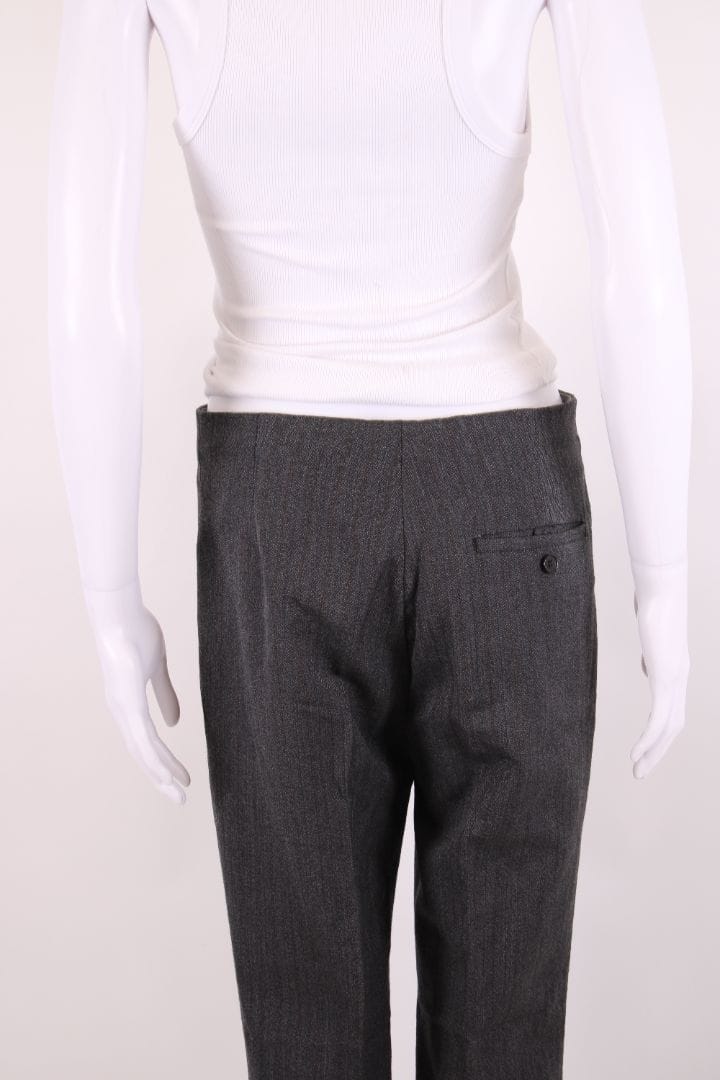 Miu Miu Miu Miu Herringbone Trousers Grey S