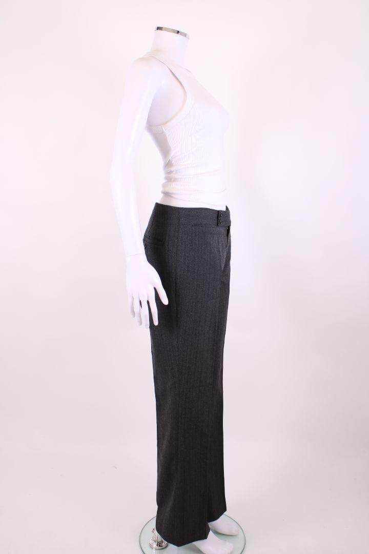 Miu Miu Miu Miu Herringbone Trousers Grey S