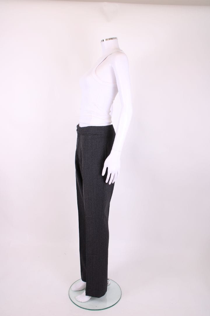 Miu Miu Miu Miu Herringbone Trousers Grey S