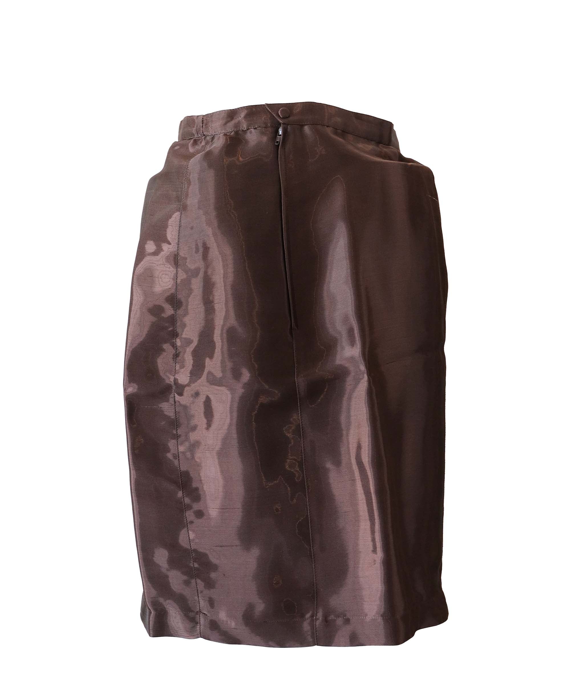 Mugler Mugler brown shiny suit AGC2541