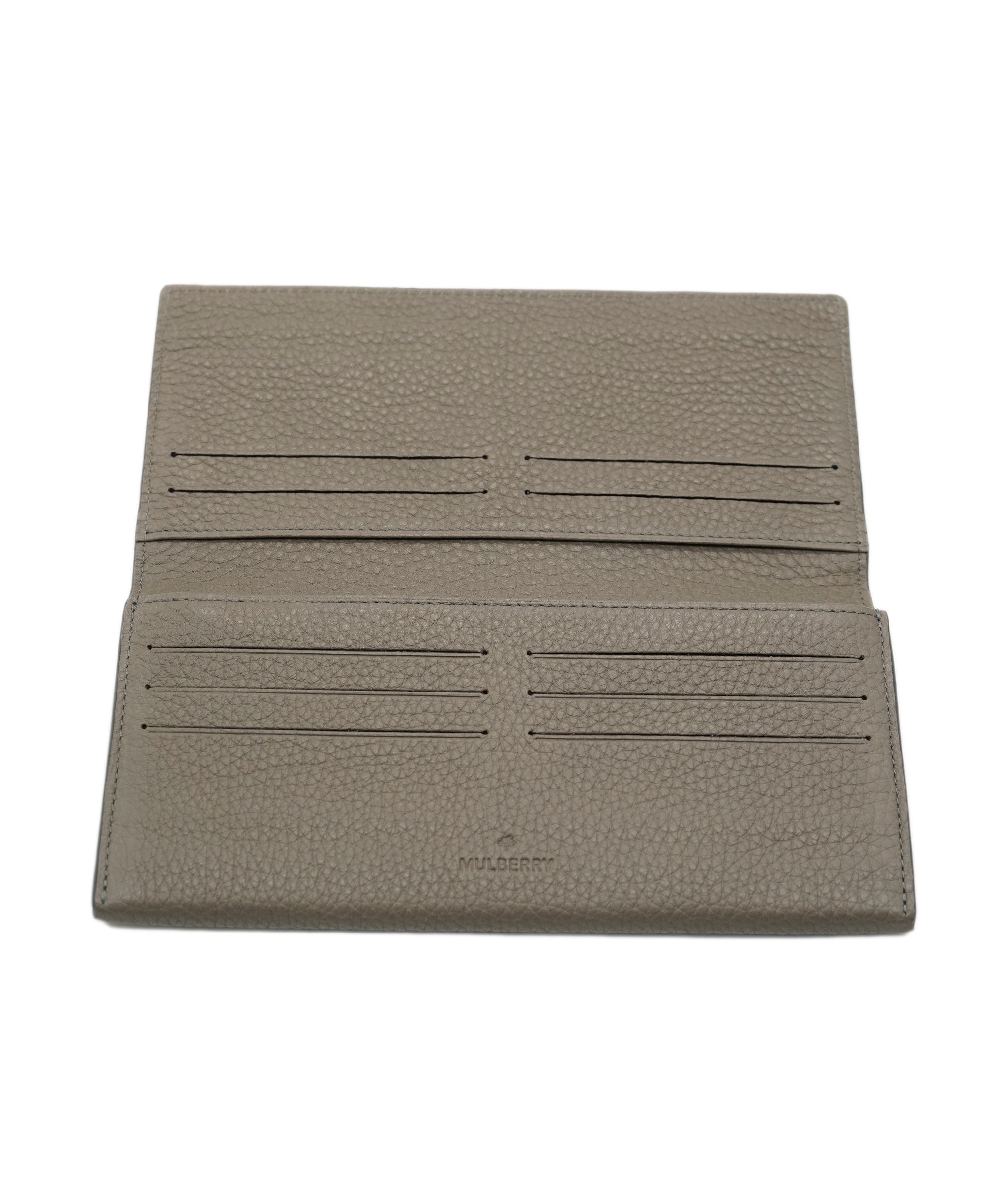 Mulberry Mulberry Long Wallet Cardholder Grey Leather with Grain - APC0022