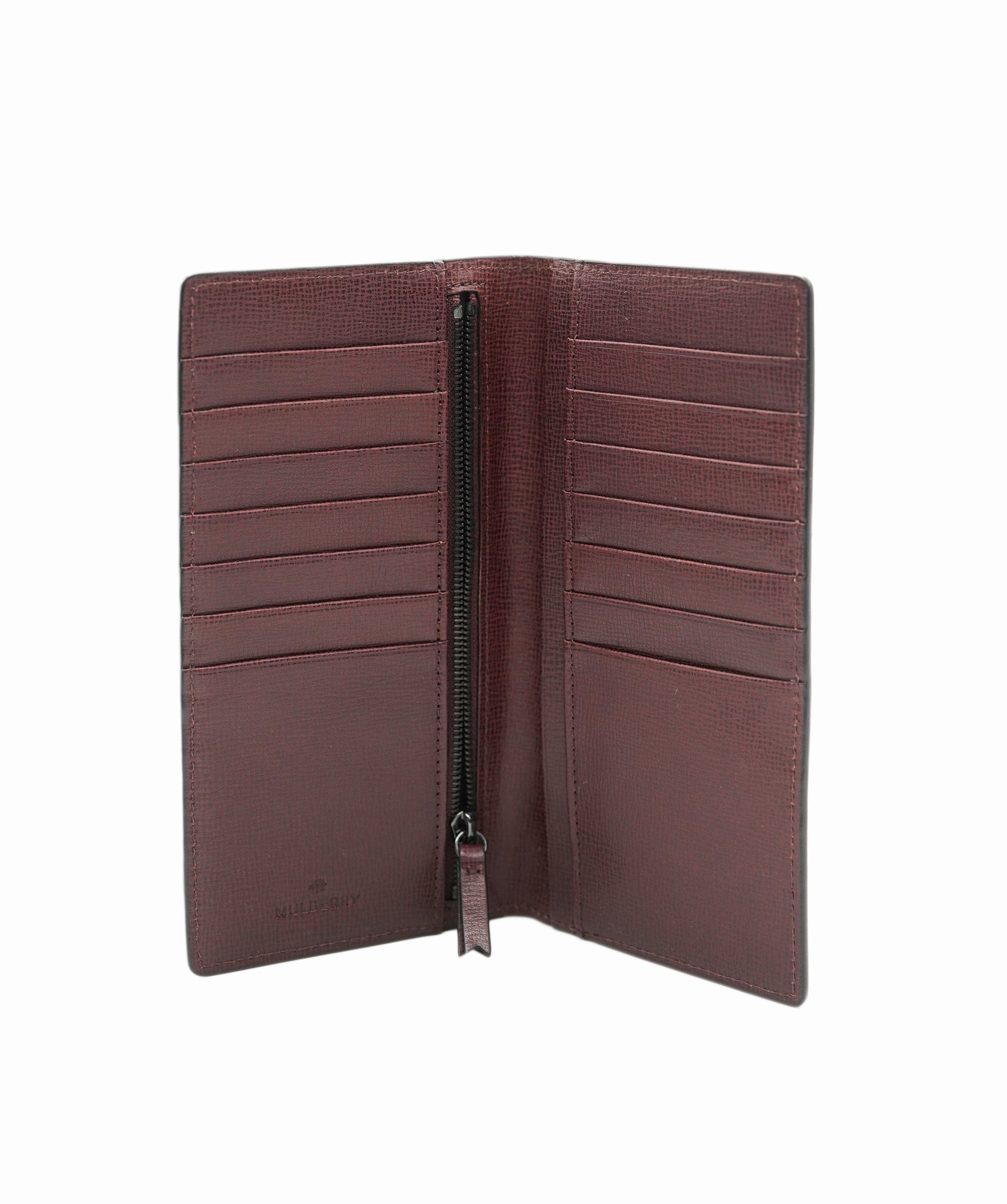 Mulberry Mulberry Long Wallet Cardholder Oxblood Leather with Grain - APC0021