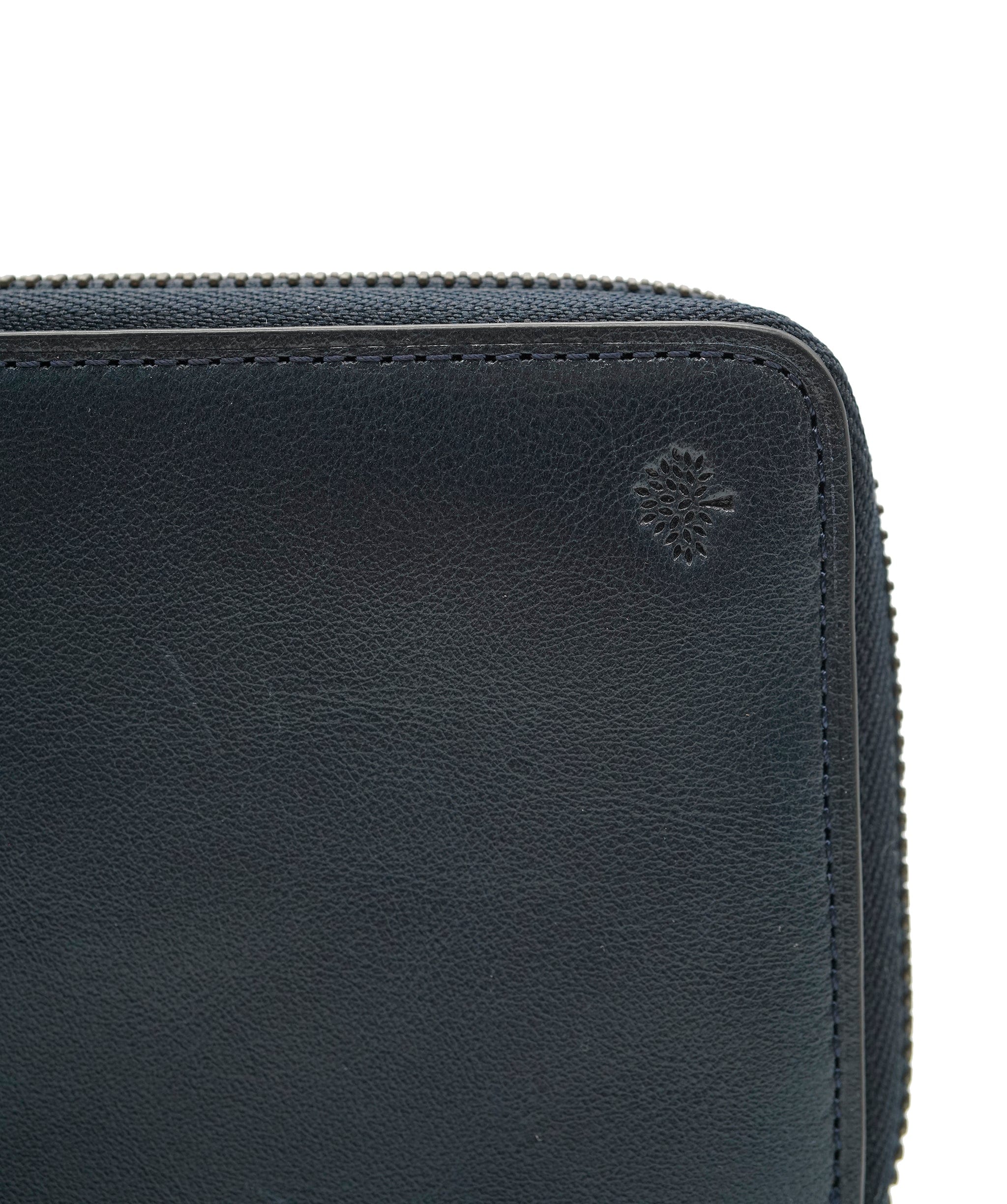Mulberry Mulberry Zippy Wallet Navy Blue Leather - APC0015