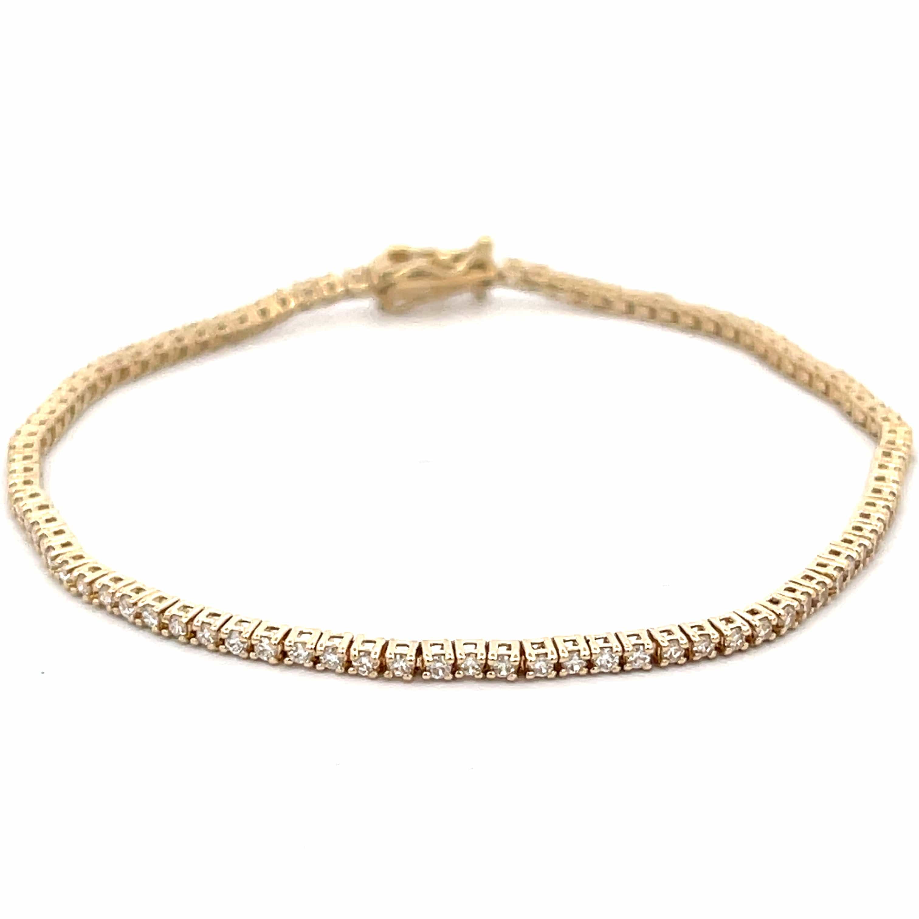 Diamond Tennis Bracelet in 14K Yellow Gold (1 CTW) LuxuryPromise