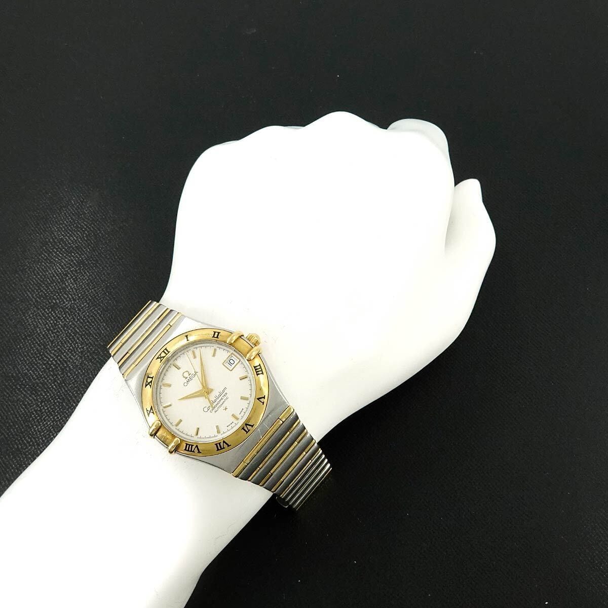 OMEGA OMEGA Constellation 1202 30 750 YG Automatic Date Cream dial Mens 90259057