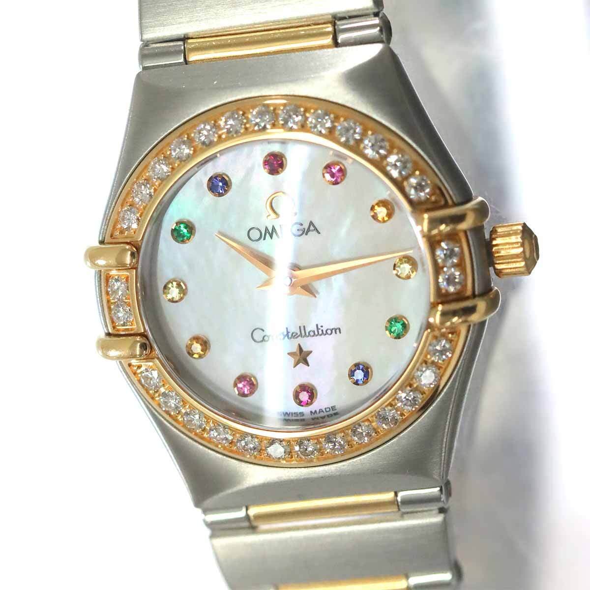 OMEGA OMEGA Constellation Mini Iris 1367.79 750 YG Diamond White Shell Dial 90283485