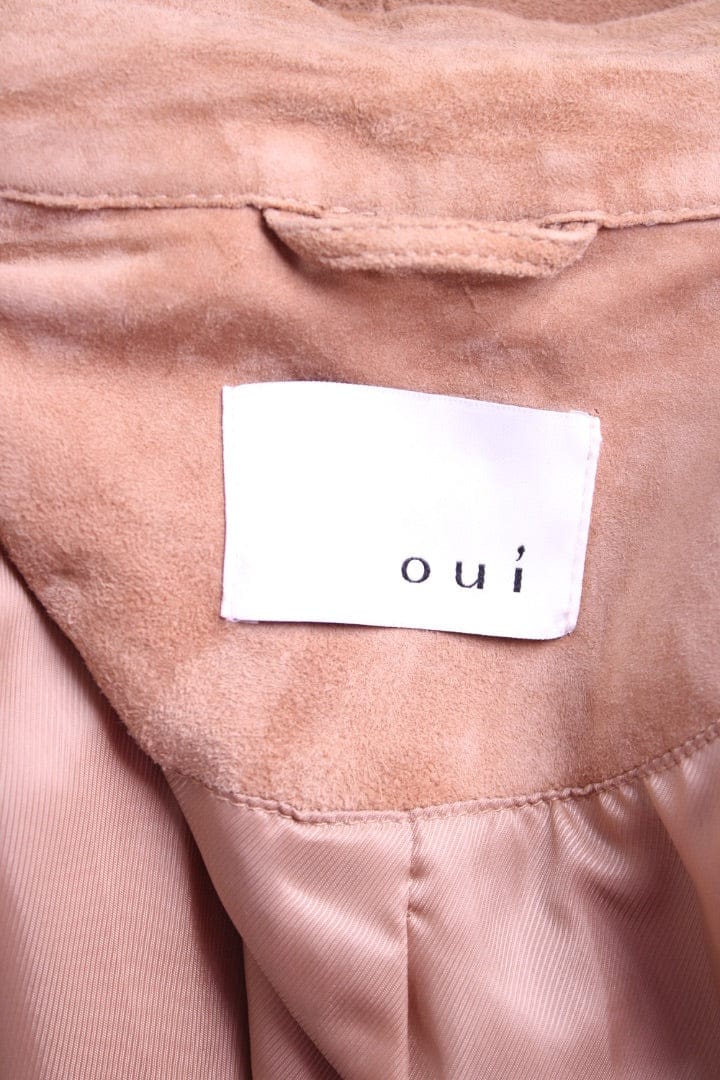 Oui Oui Suede Trench Coat Tan 12