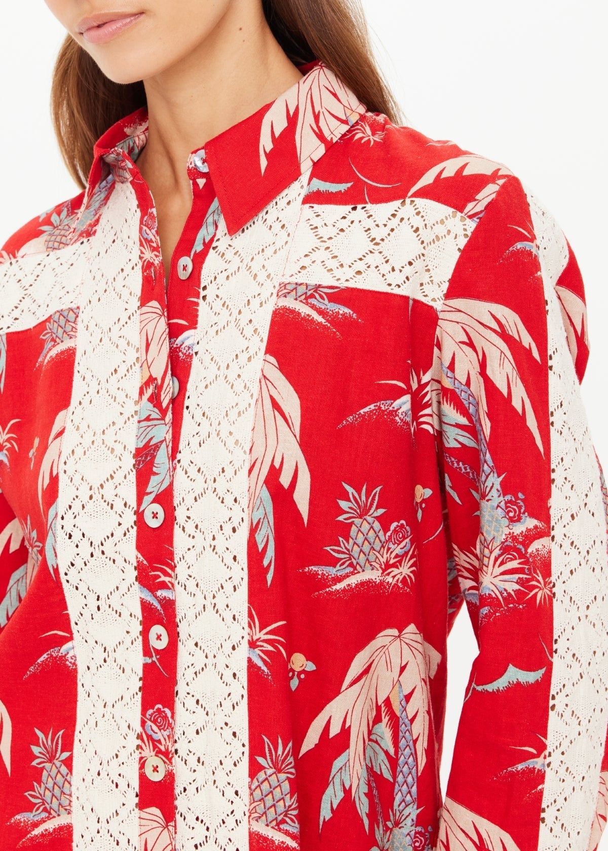 PALMA BOBBI COLLARED SHIRT | بلوزة نسائية Palma - Maison Clad