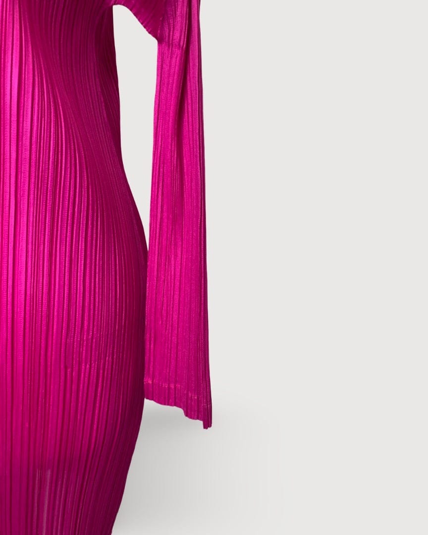 Pleats Please Pink Pleats Please Mini Dress, S