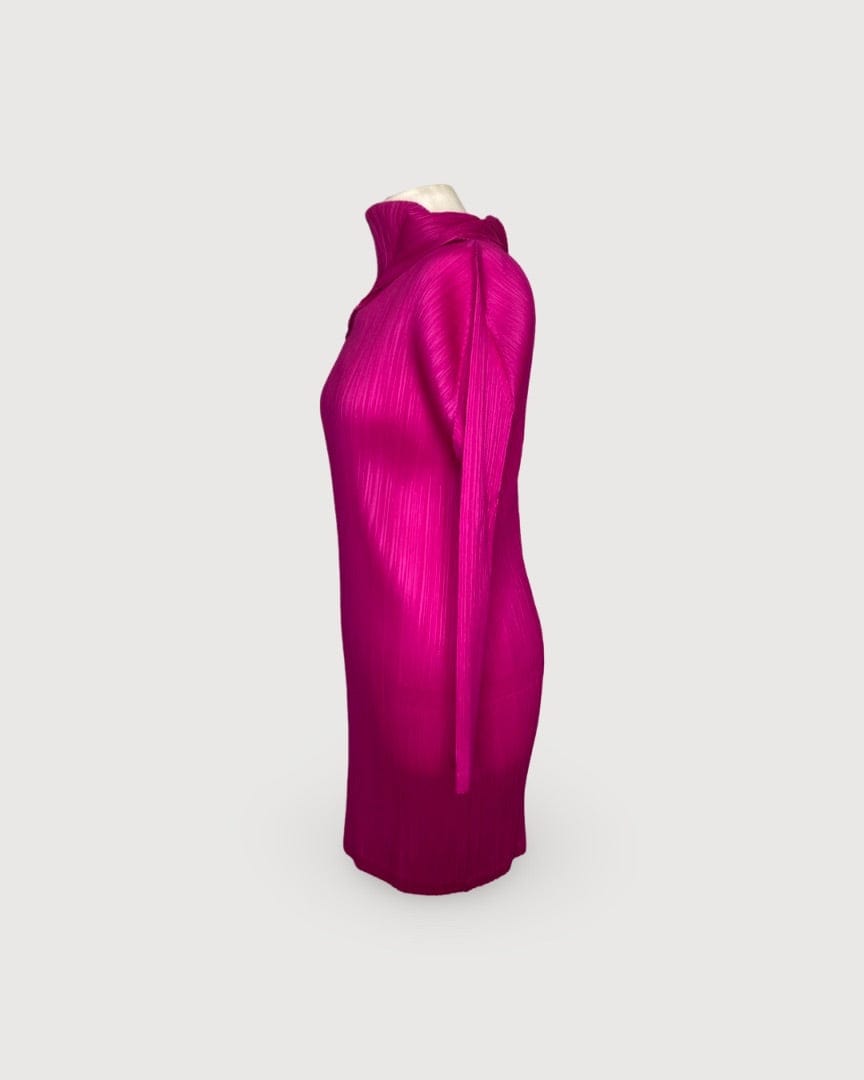 Pleats Please Pink Pleats Please Mini Dress, S