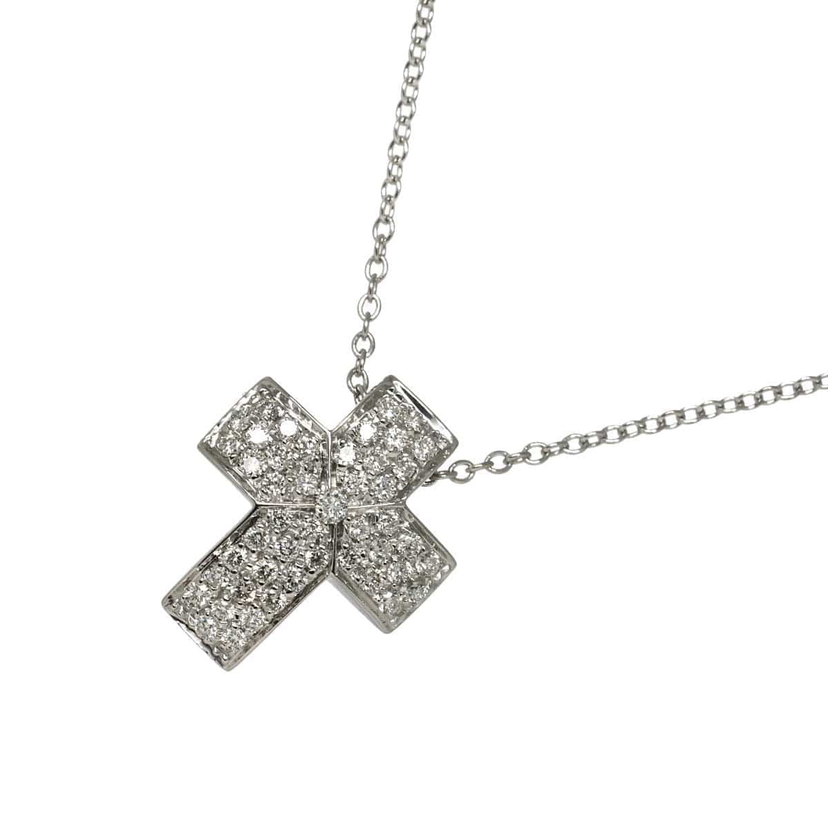 Ponte Vecchio Ponte Vecchio Cross motif Diamond 0.40ct Necklace 18K White Gold 750 90301332