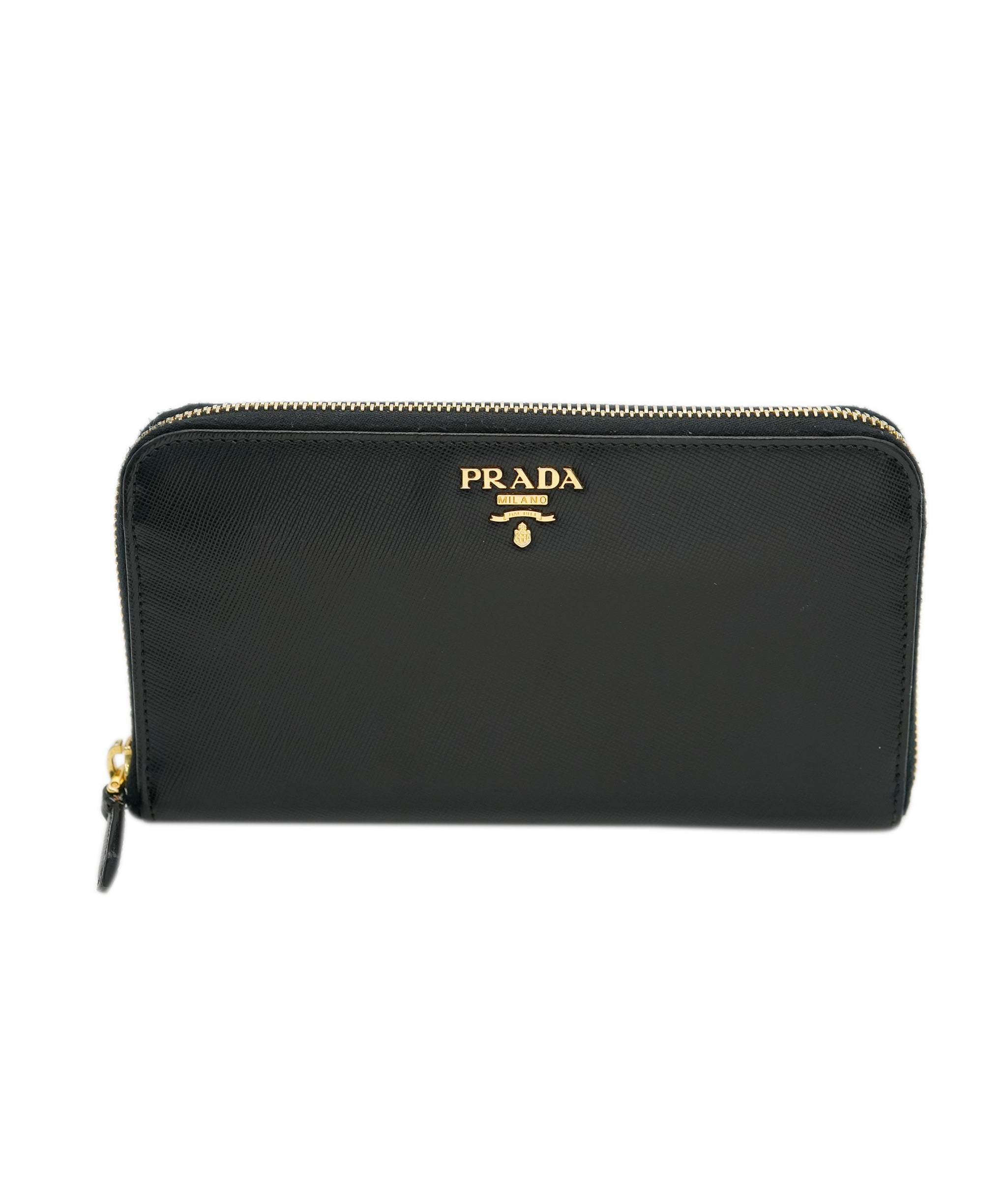 Prada Prada Black Grained Open Wallet ALC1930