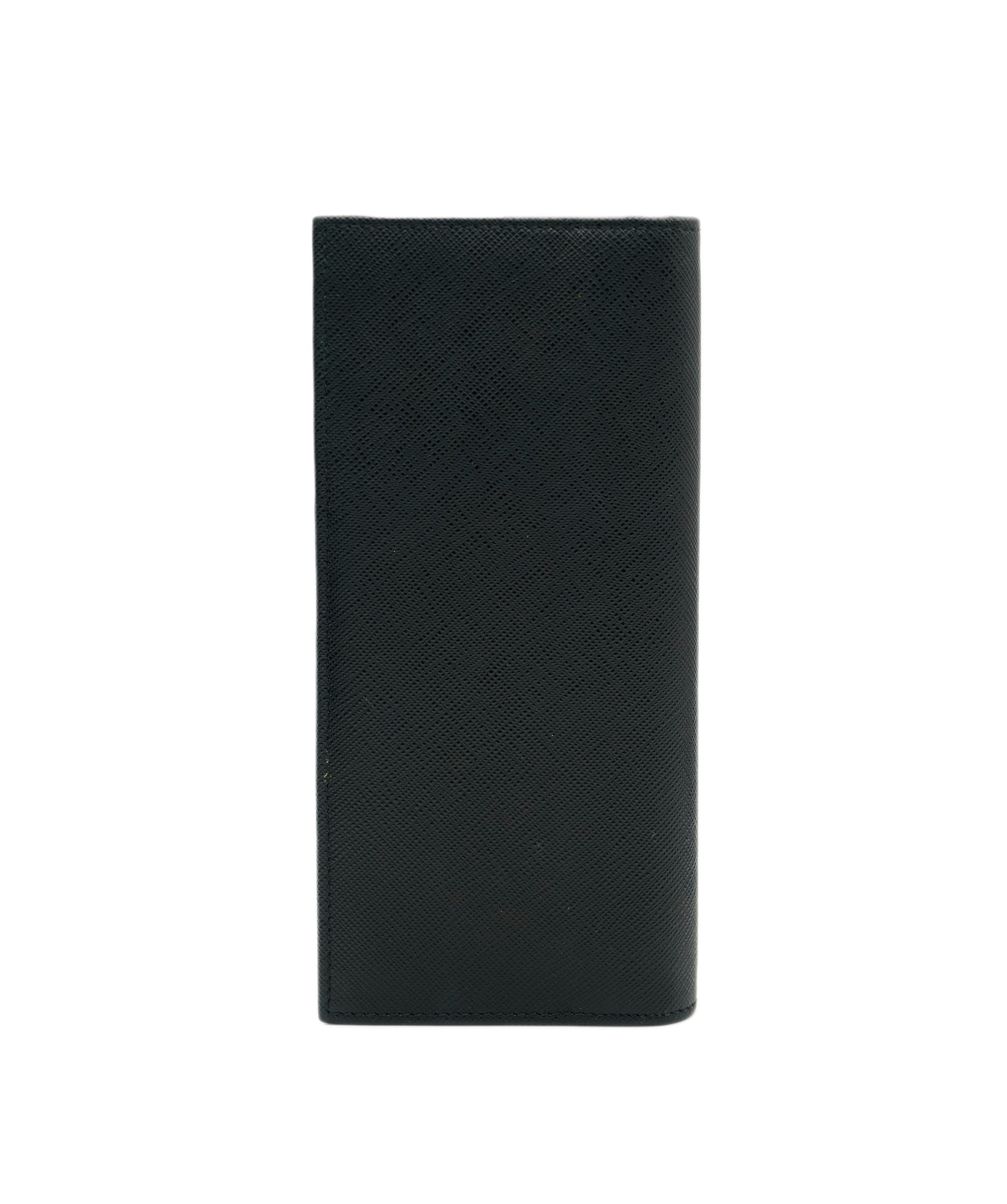 Prada PRADA Long Wallet Safiano leather Black Auth am4313 DBXS1715