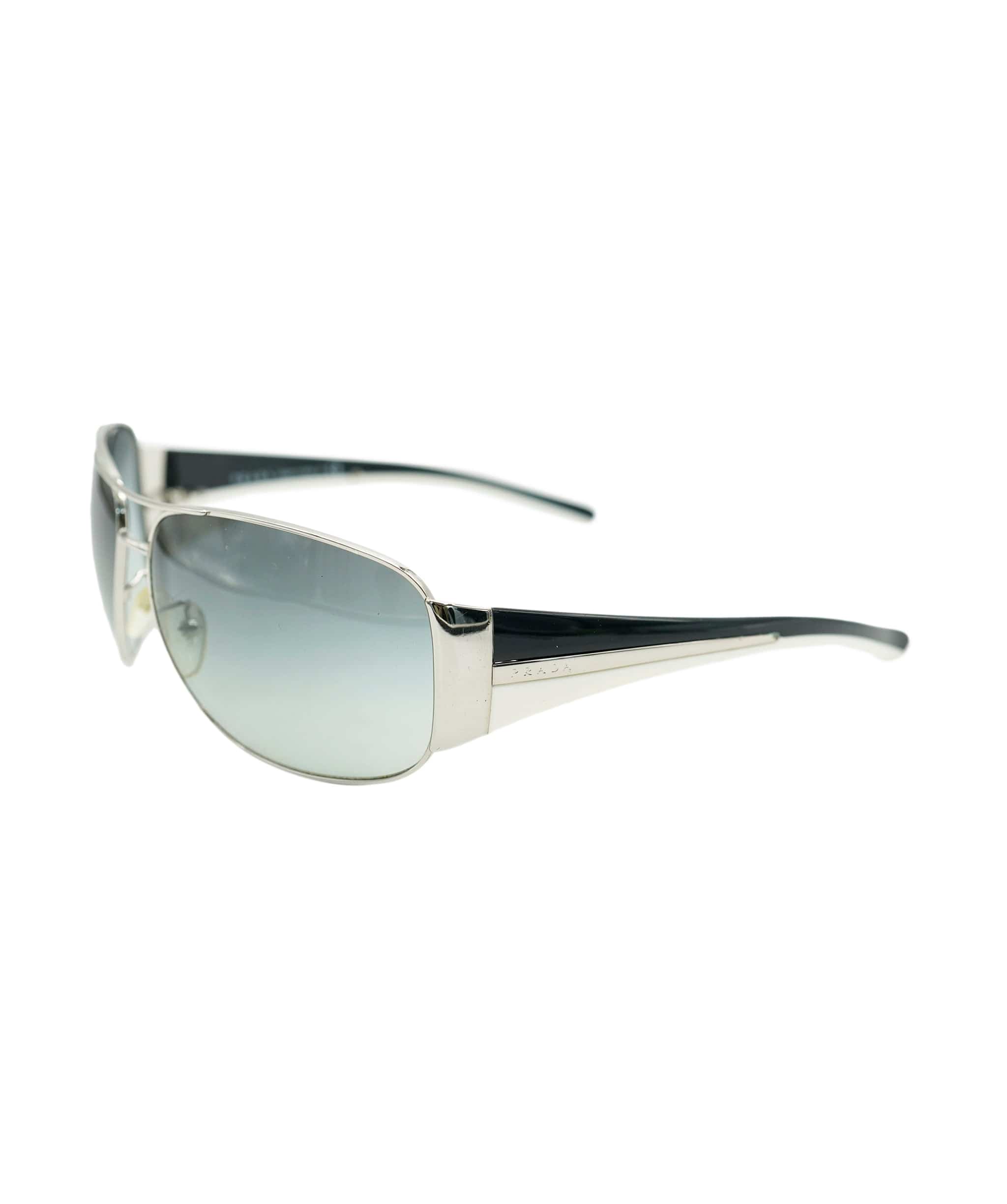 Prada PRADA Sunglasses Black White Auth am6642 DBXS1713