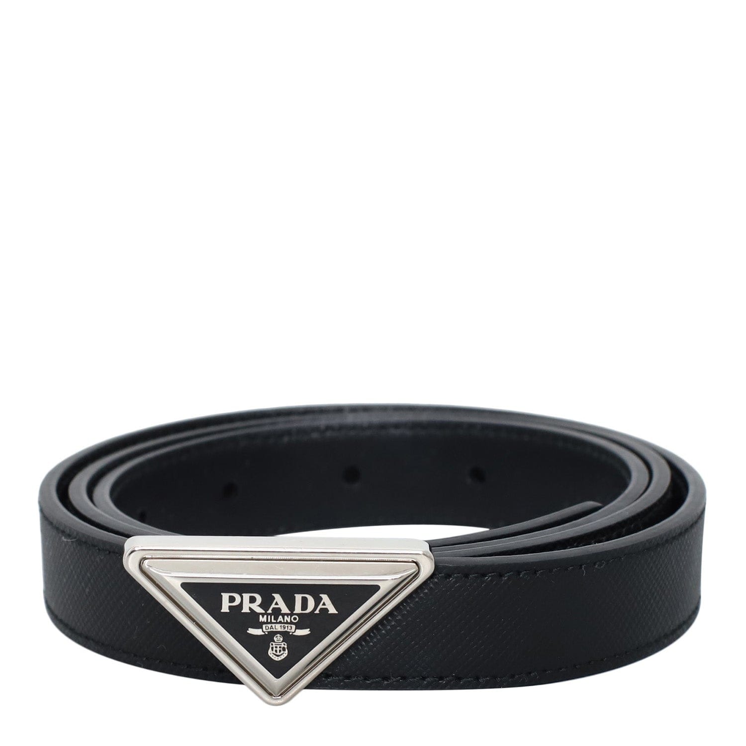 Prada Prada Triangle Logo Belt