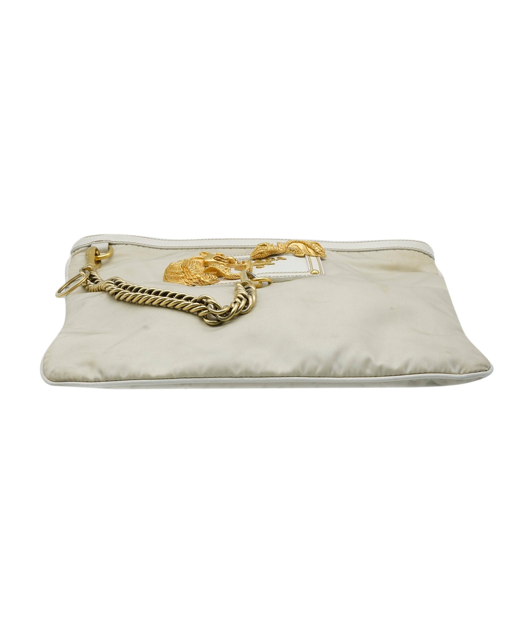 Prada Prada Beige Nylon Crossbody Bag with GHW - AJC0077