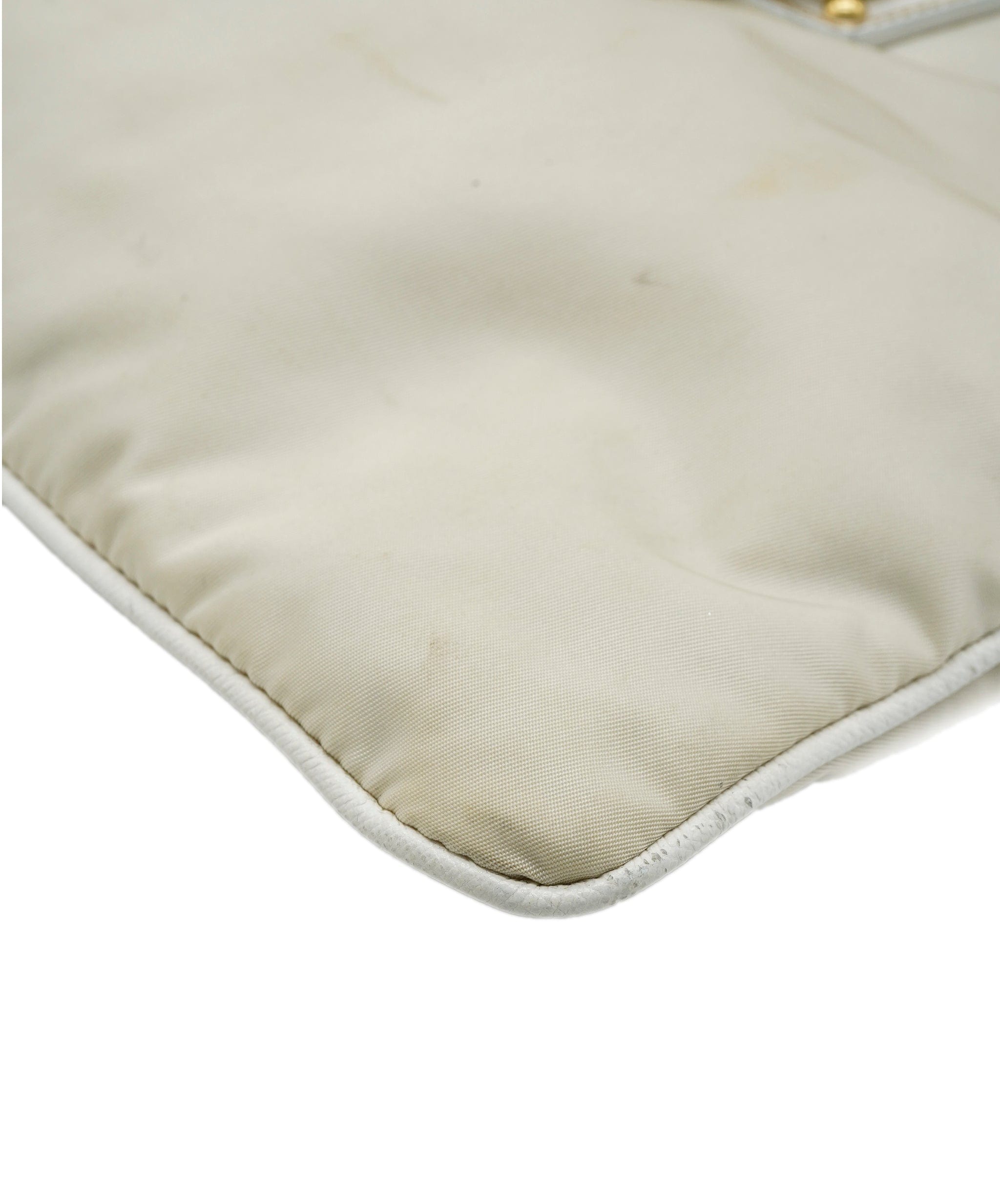 Prada Prada Beige Nylon Crossbody Bag with GHW - AJC0077