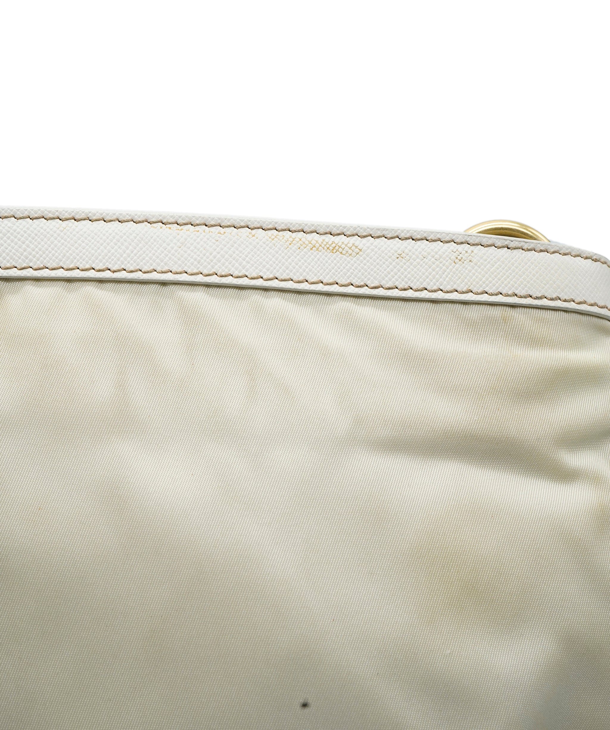 Prada Prada Beige Nylon Crossbody Bag with GHW - AJC0077