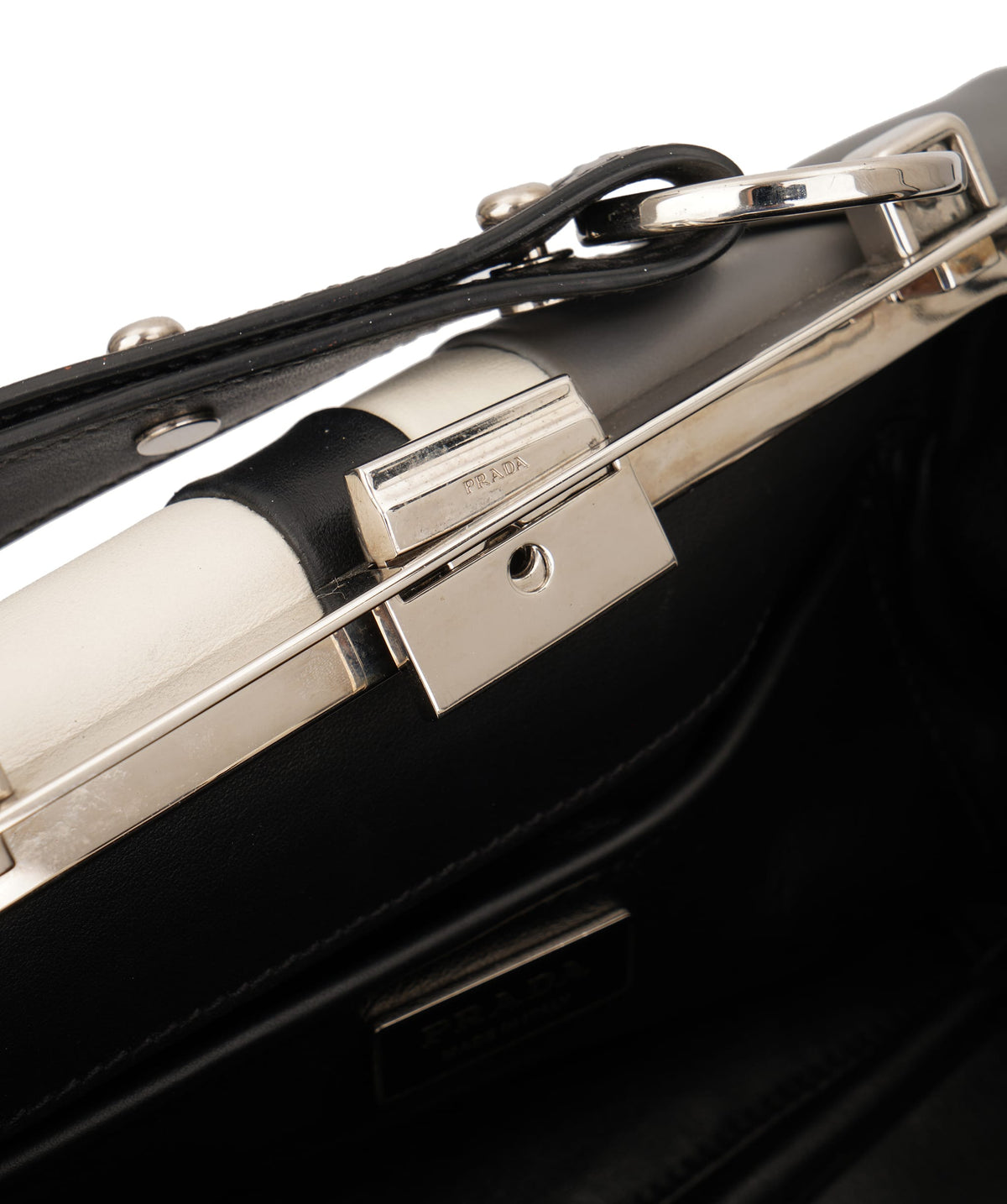 Prada Prada Multicolor Leather Striped Handbag C345544