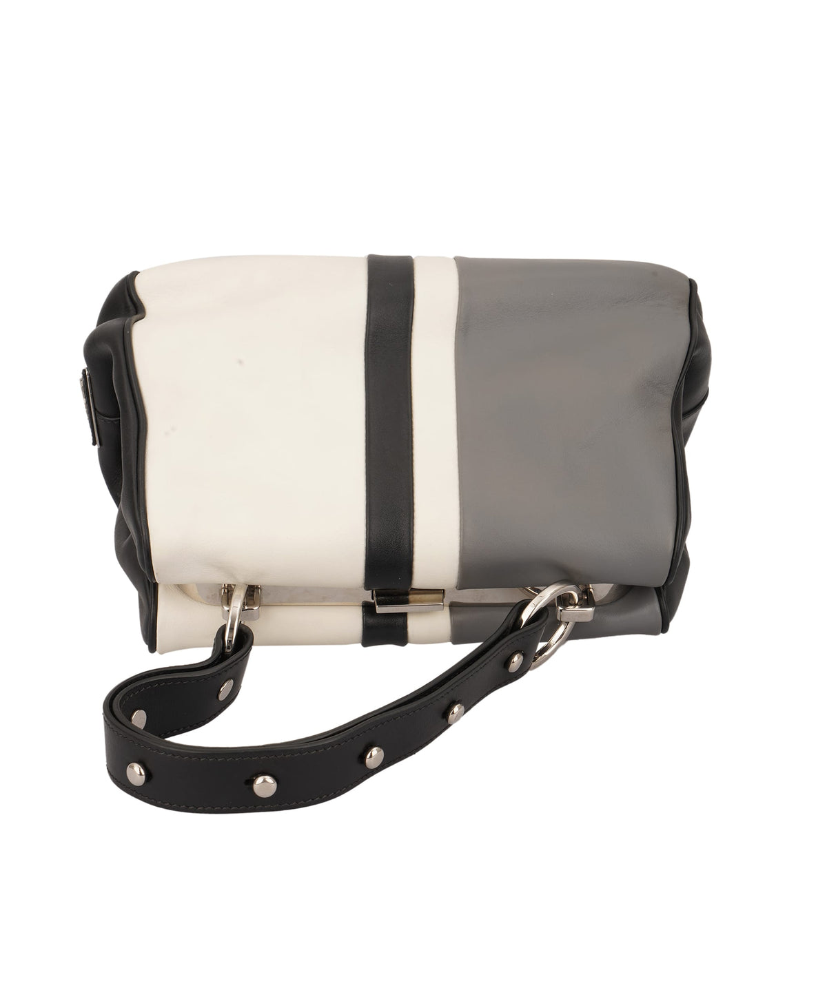 Prada Prada Multicolor Leather Striped Handbag C345544