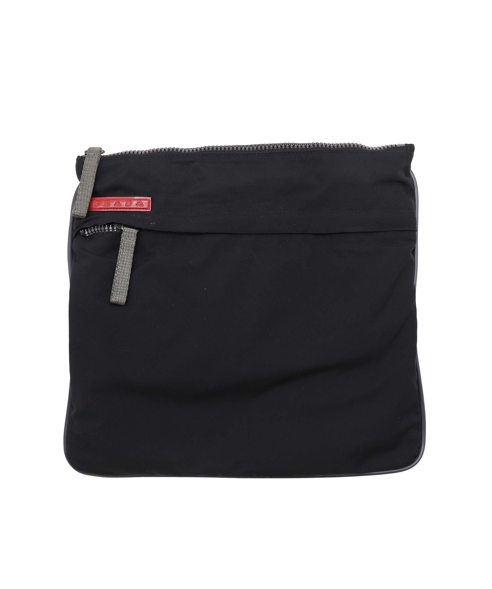 Prada Prada Nylon Sling Bag black with Grey trim AGC2194
