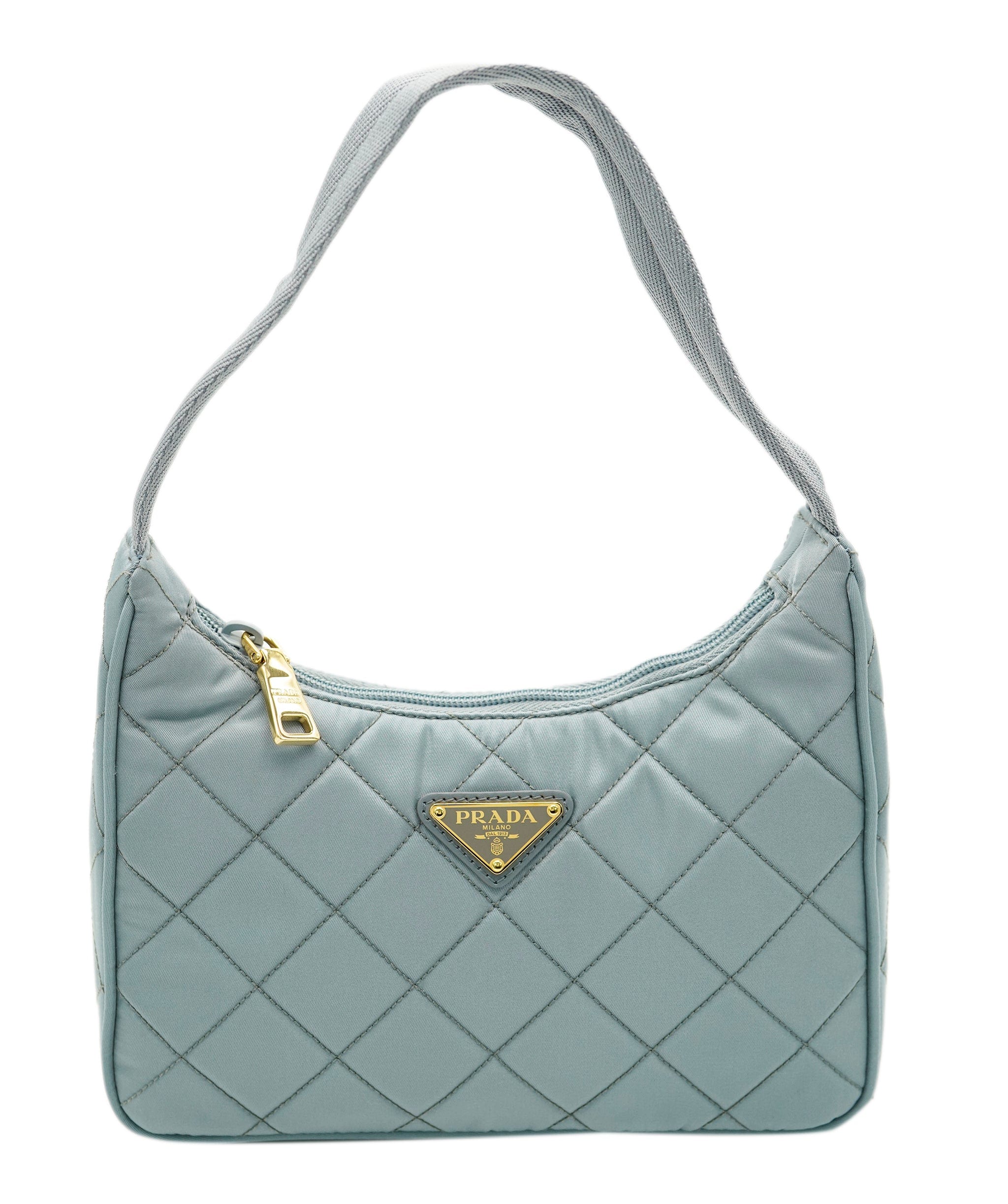 Prada Prada Tessuto Handbag Blue DXBK0231