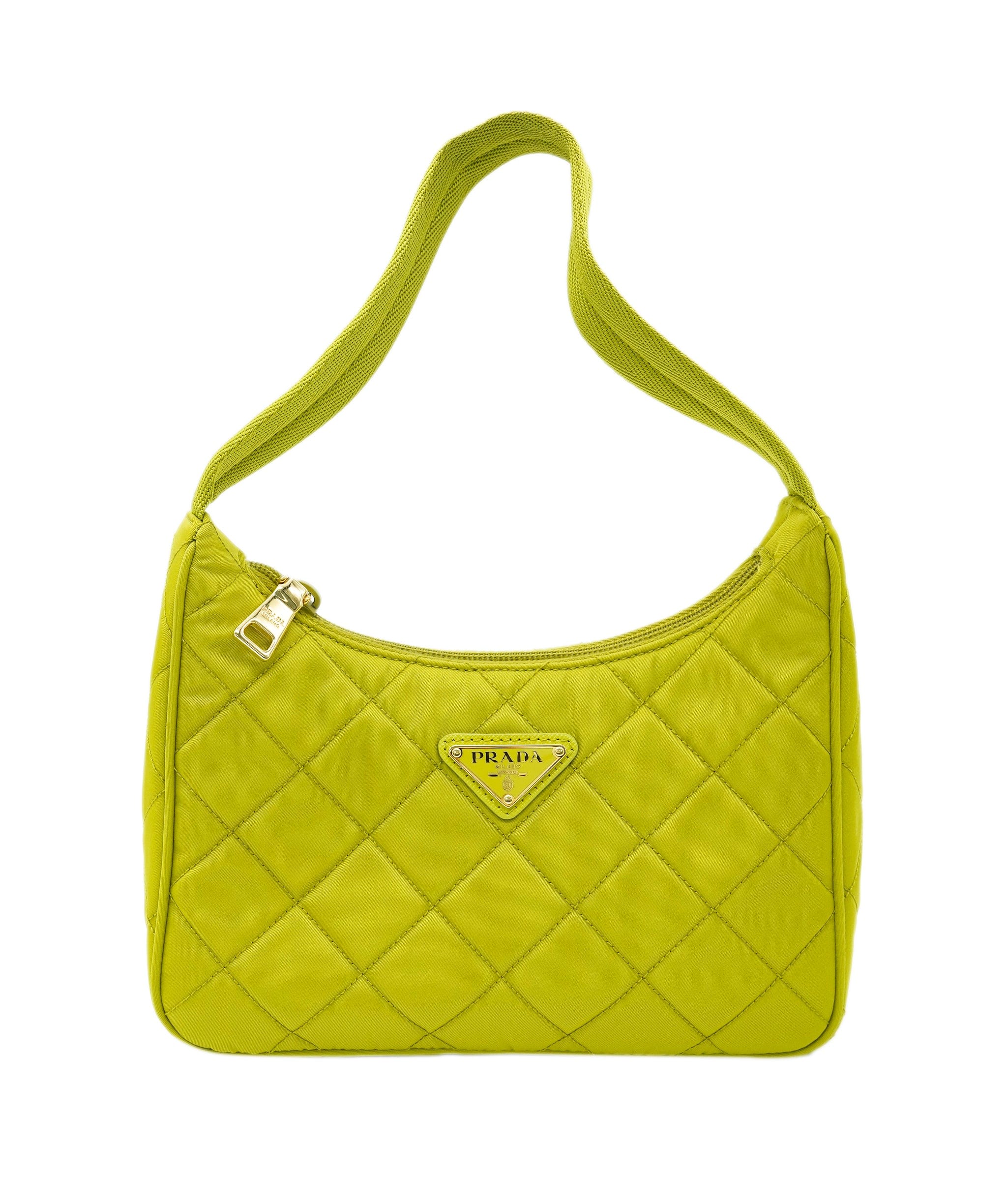 Prada Prada Tessuto Handbag Lime DXBK0232
