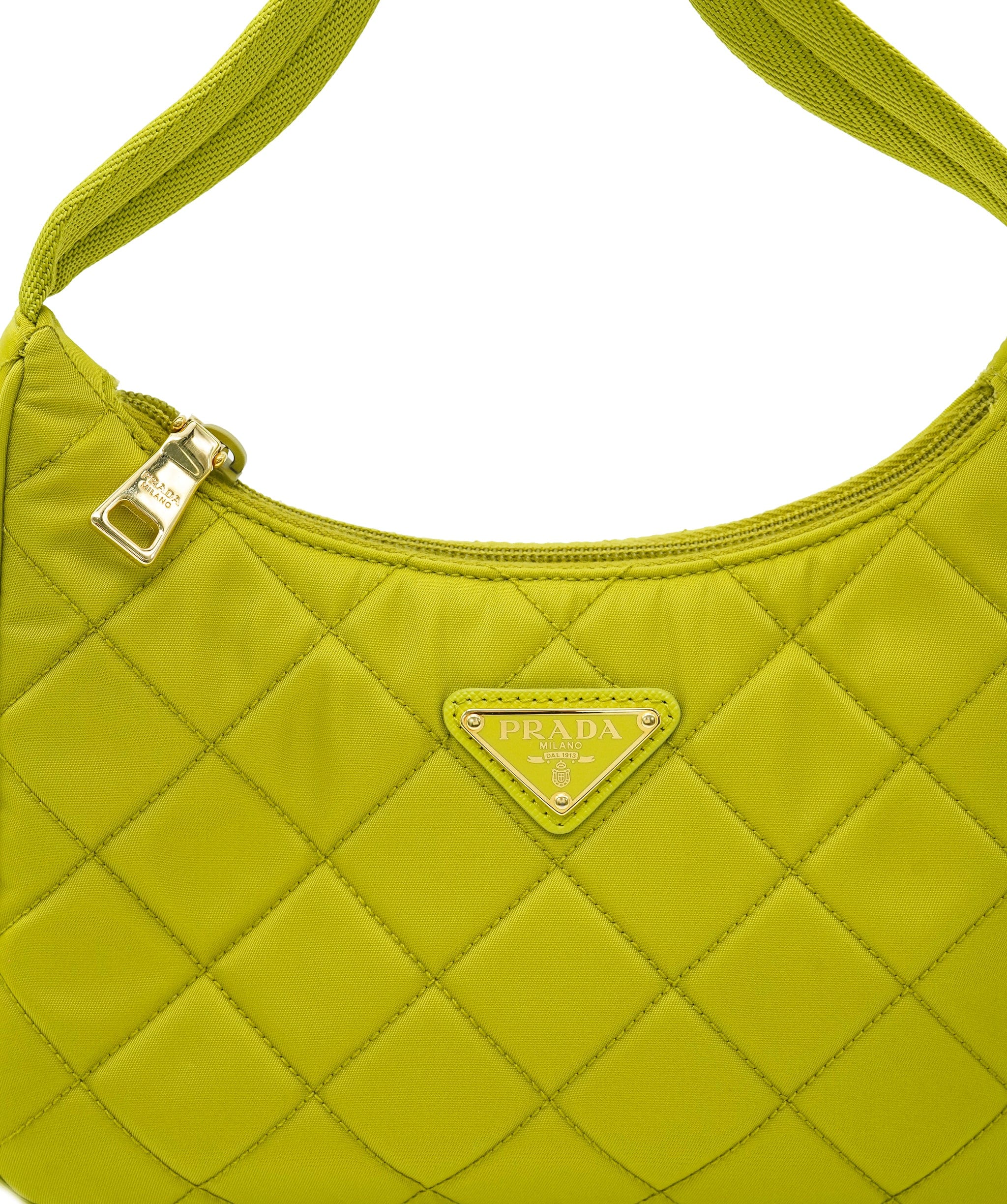 Prada Prada Tessuto Handbag Lime DXBK0232