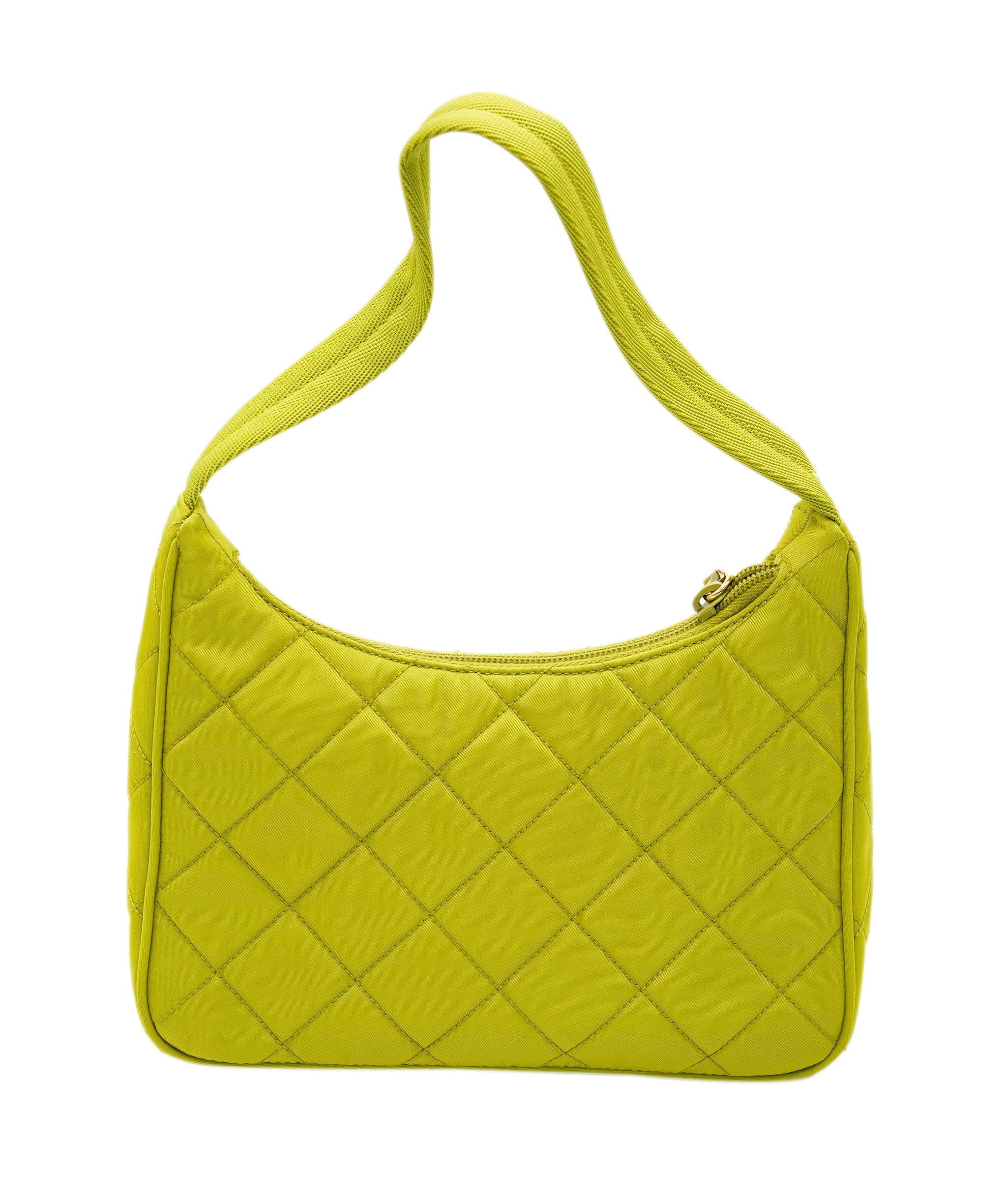 Prada Prada Tessuto Handbag Lime DXBK0232