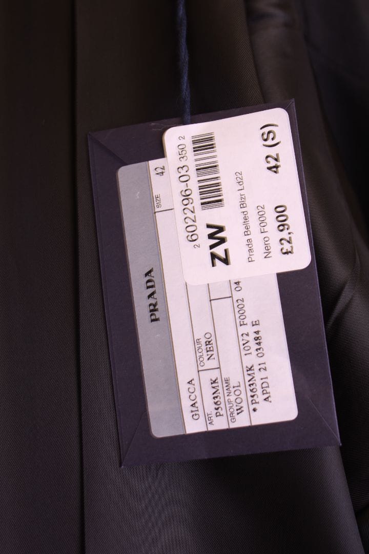 Prada Prada Blazer Black 42
