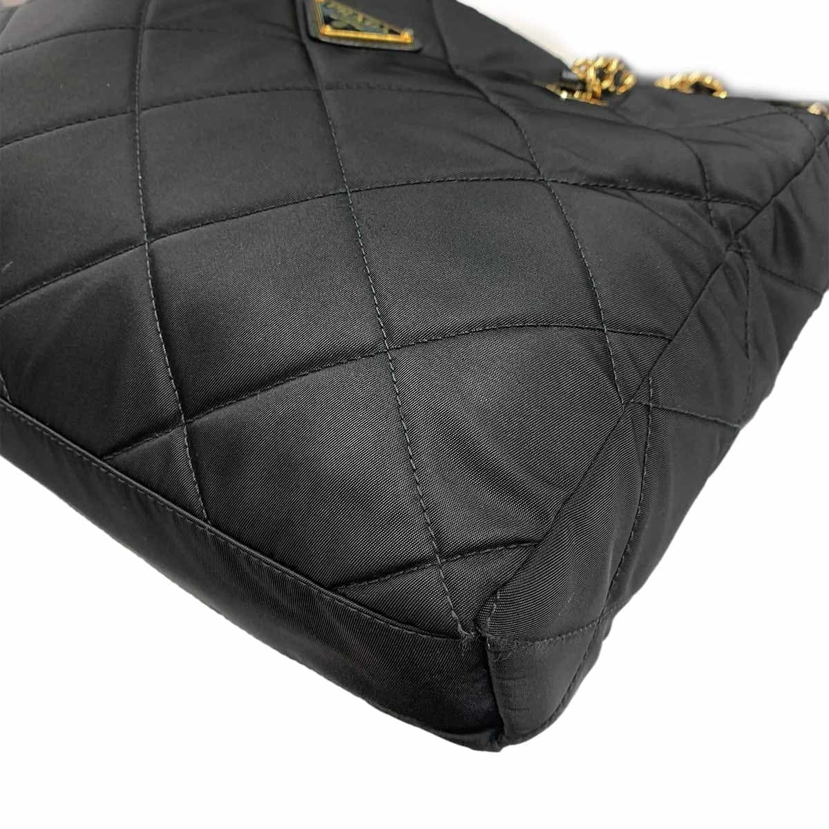 PRADA PRADA Re-Edition 1995 Shoulder Bag Nylon Leather Black 1BG529 90296675