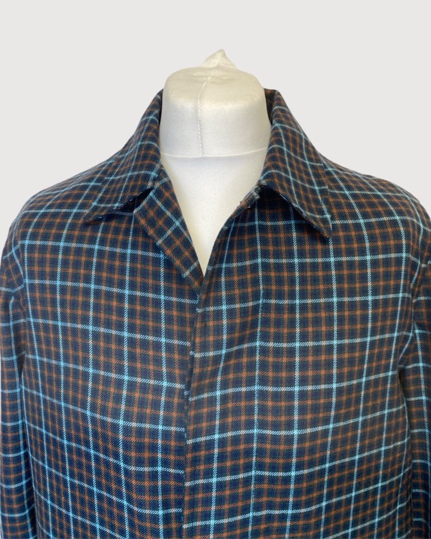 Prada Navy Prada Long Coat, L