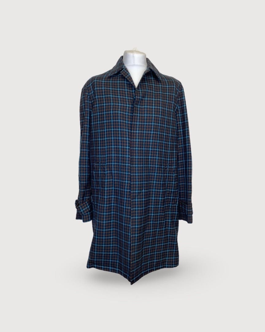 Prada Navy Prada Long Coat, L