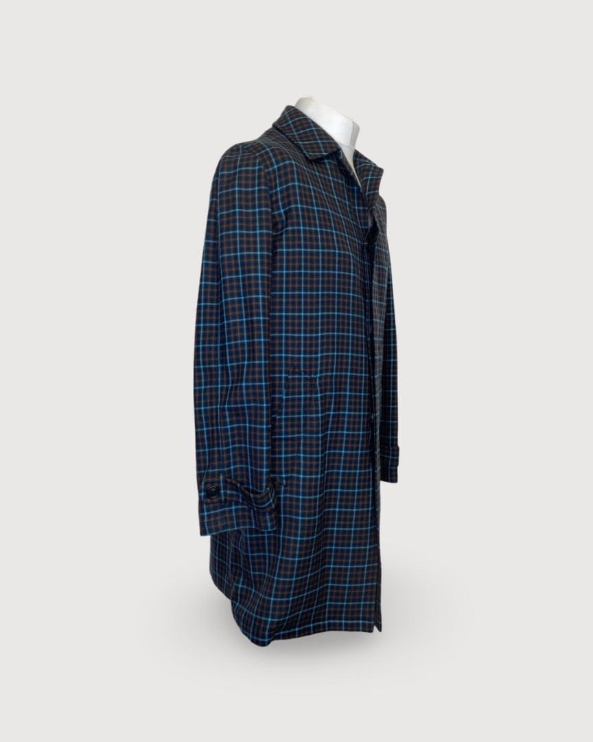 Prada Navy Prada Long Coat, L