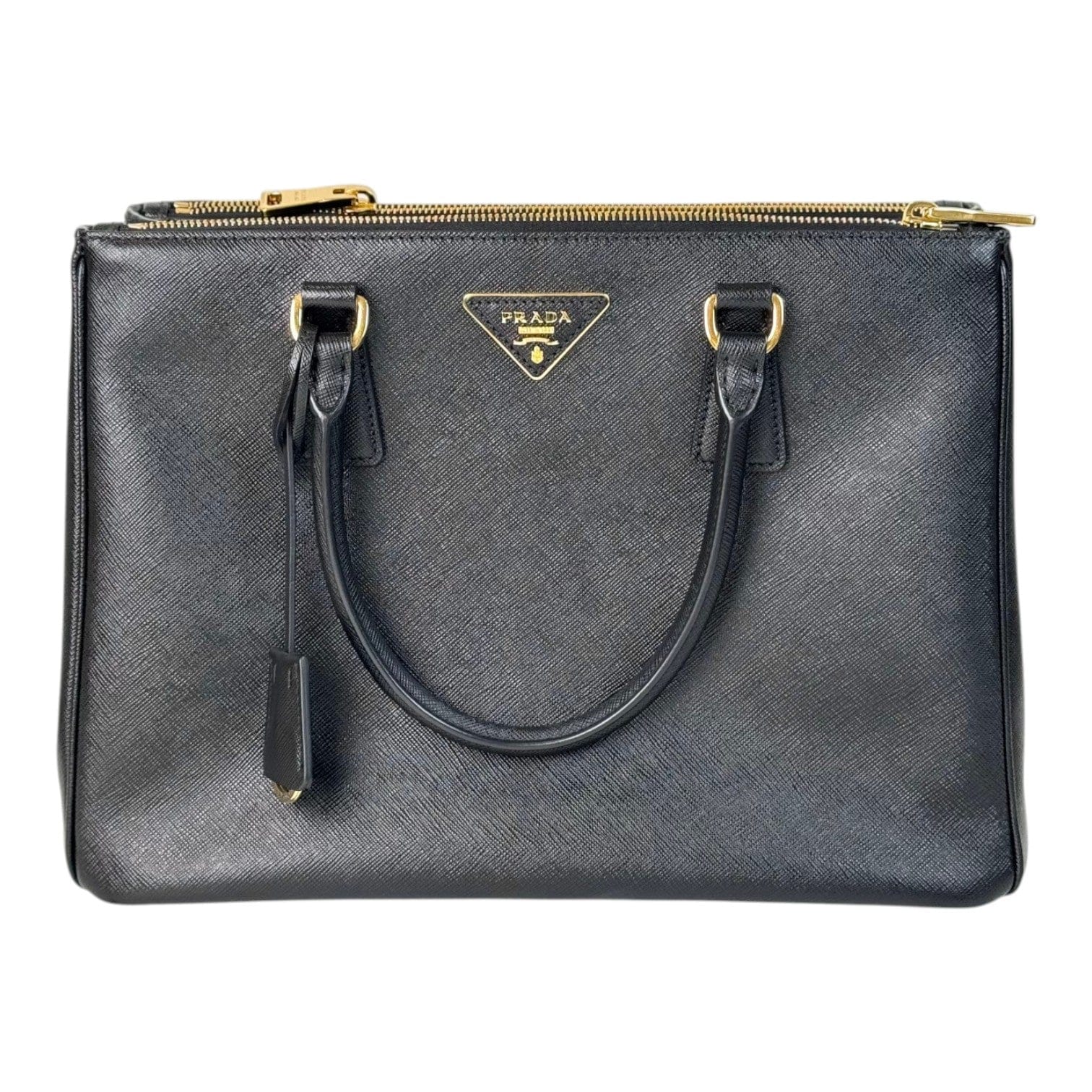 Prada Prada Black Small Saffiano Bag with Strap
