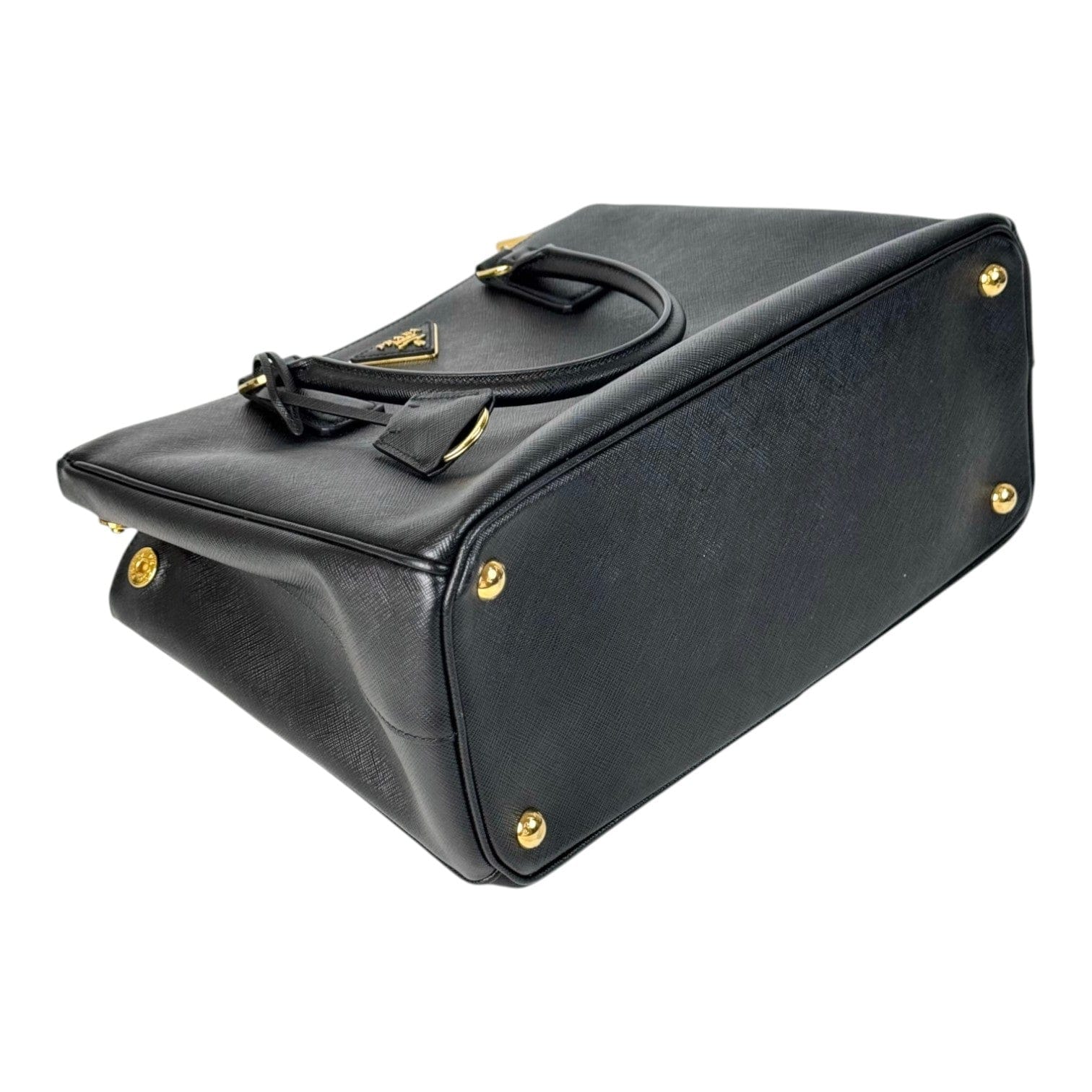 Prada Prada Black Small Saffiano Bag with Strap