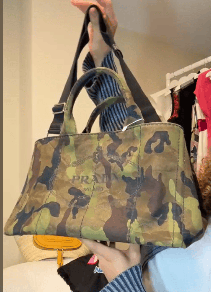 Prada Prada Canapa Tote Bag Camo