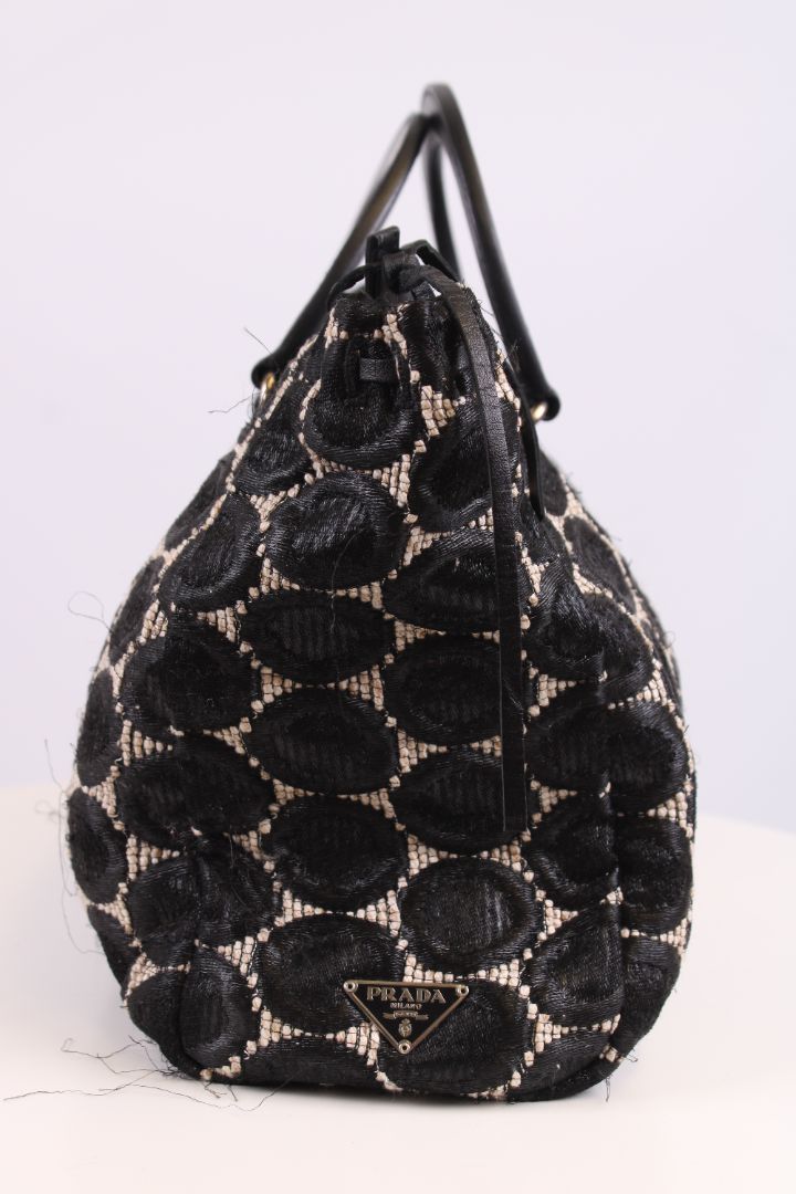 Prada Prada Handbag Black/ Cream